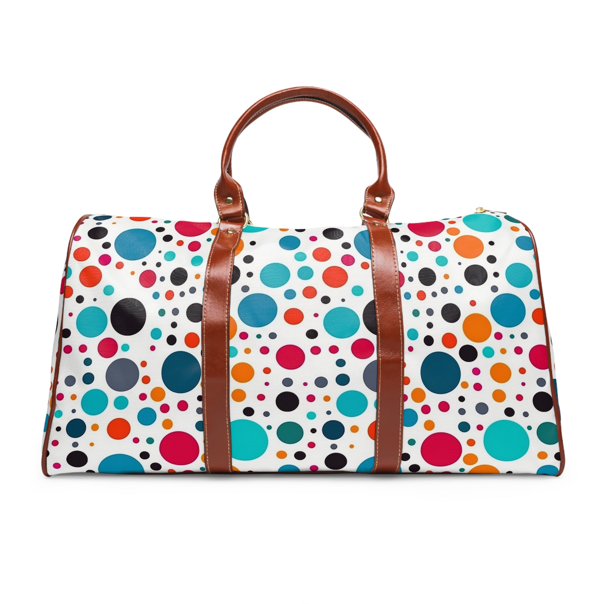 Waterproof Travel Bag (AOP) - Polka Dots Design 08