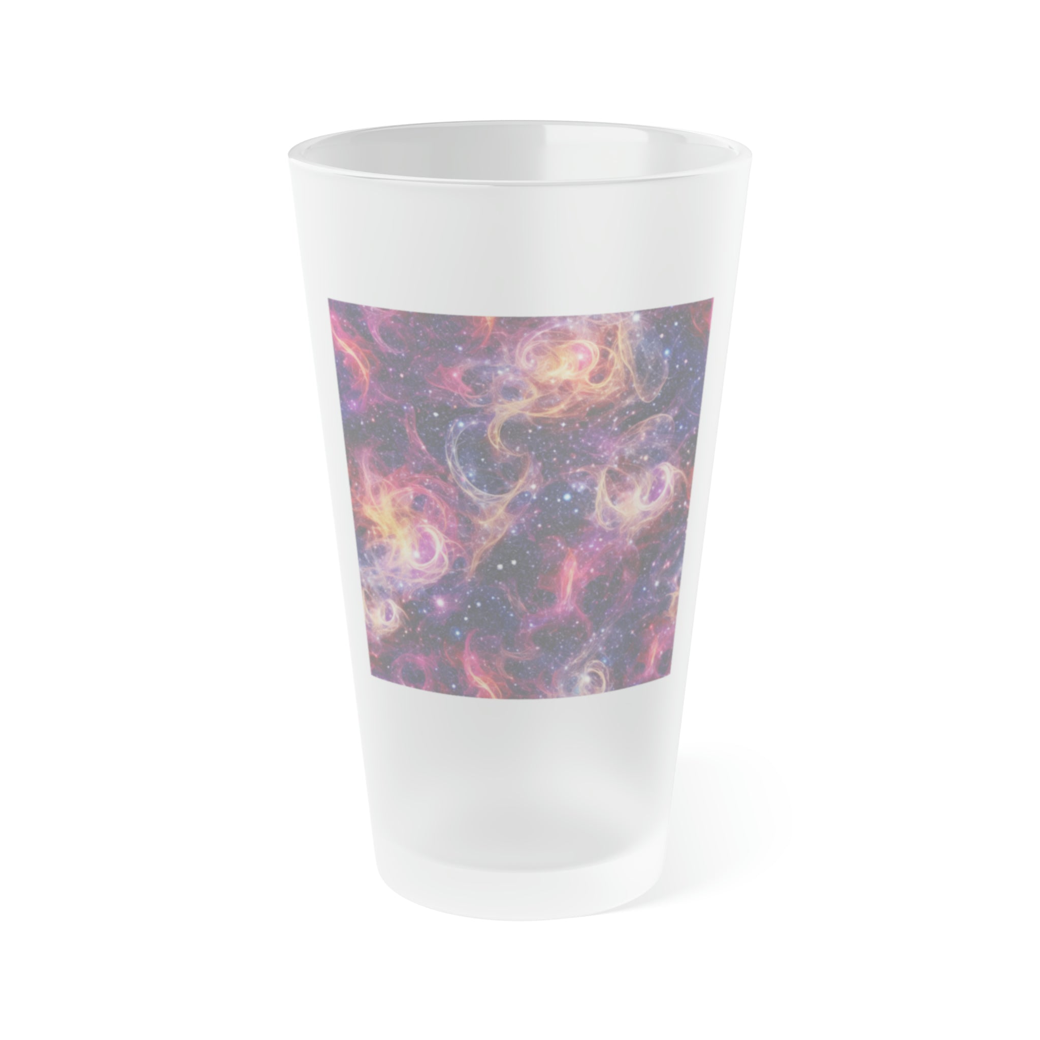 Frosted Pint Glass, 16oz - Vibrant Designs 04