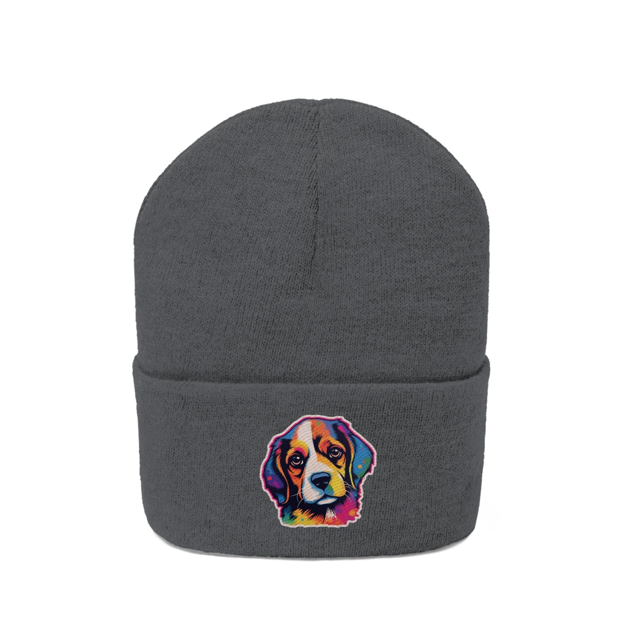 Knit Beanie - Puppy Pop Art 01