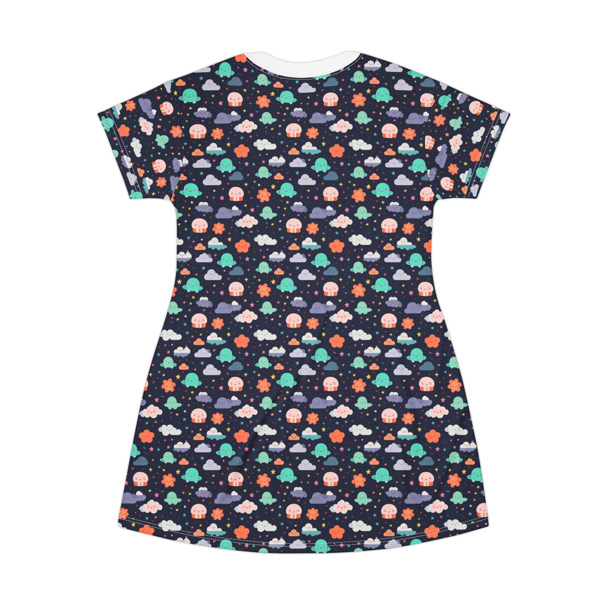 T-Shirt Dress (AOP) - Adorable Seamless Design 09