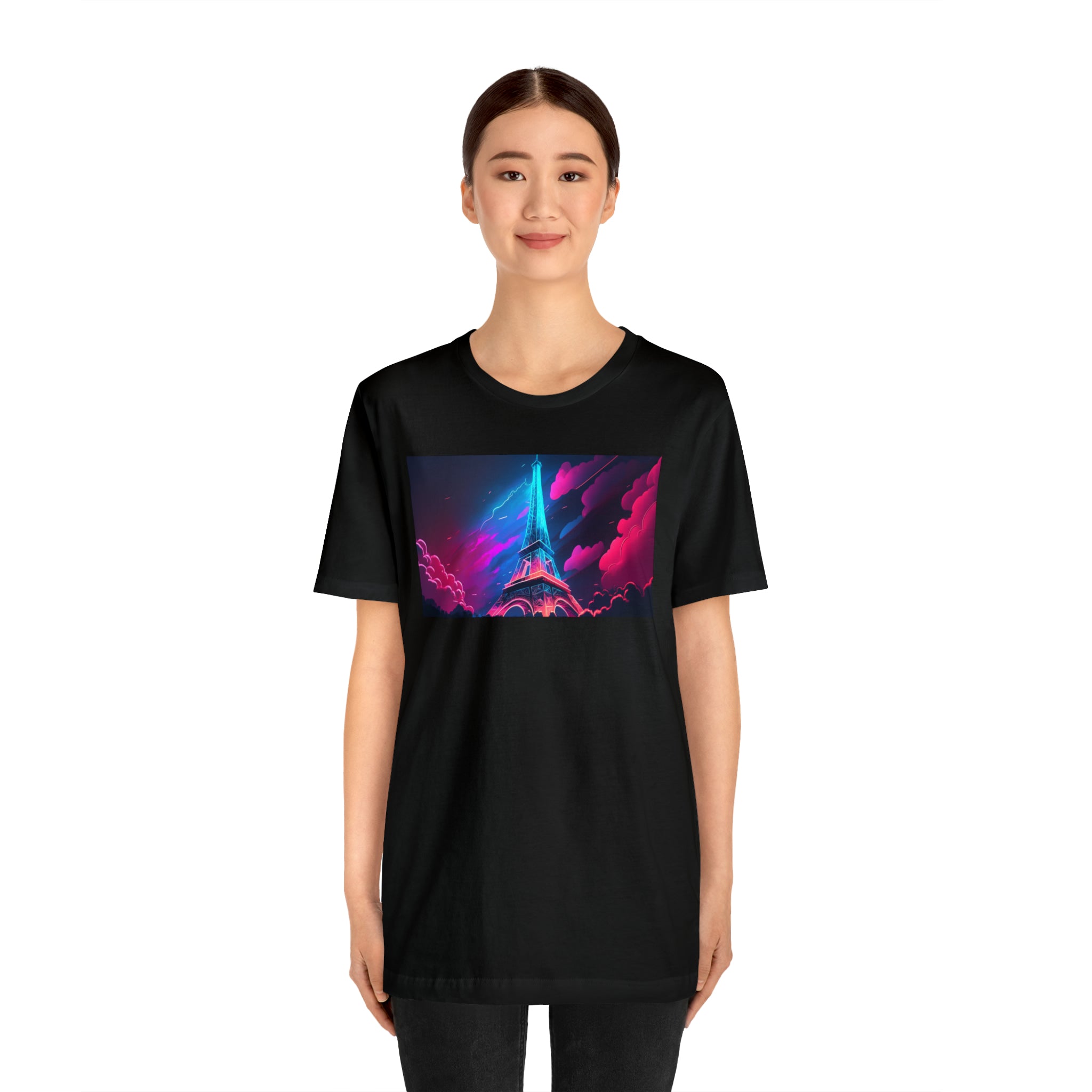 Unisex Jersey Short Sleeve Tee - Eiffel Tower, France