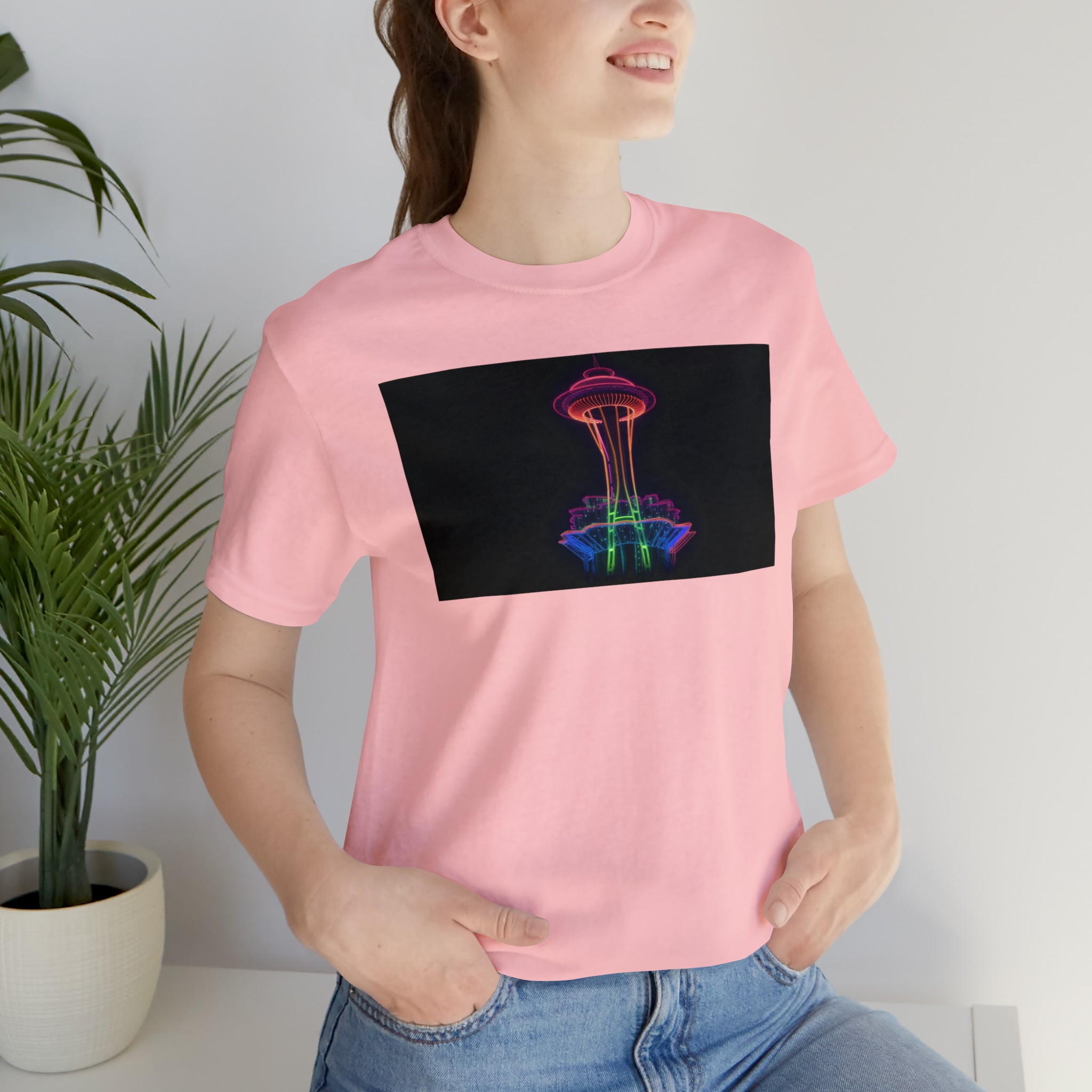 Unisex Jersey Short Sleeve Tee - Space Needle, Seattle, USA