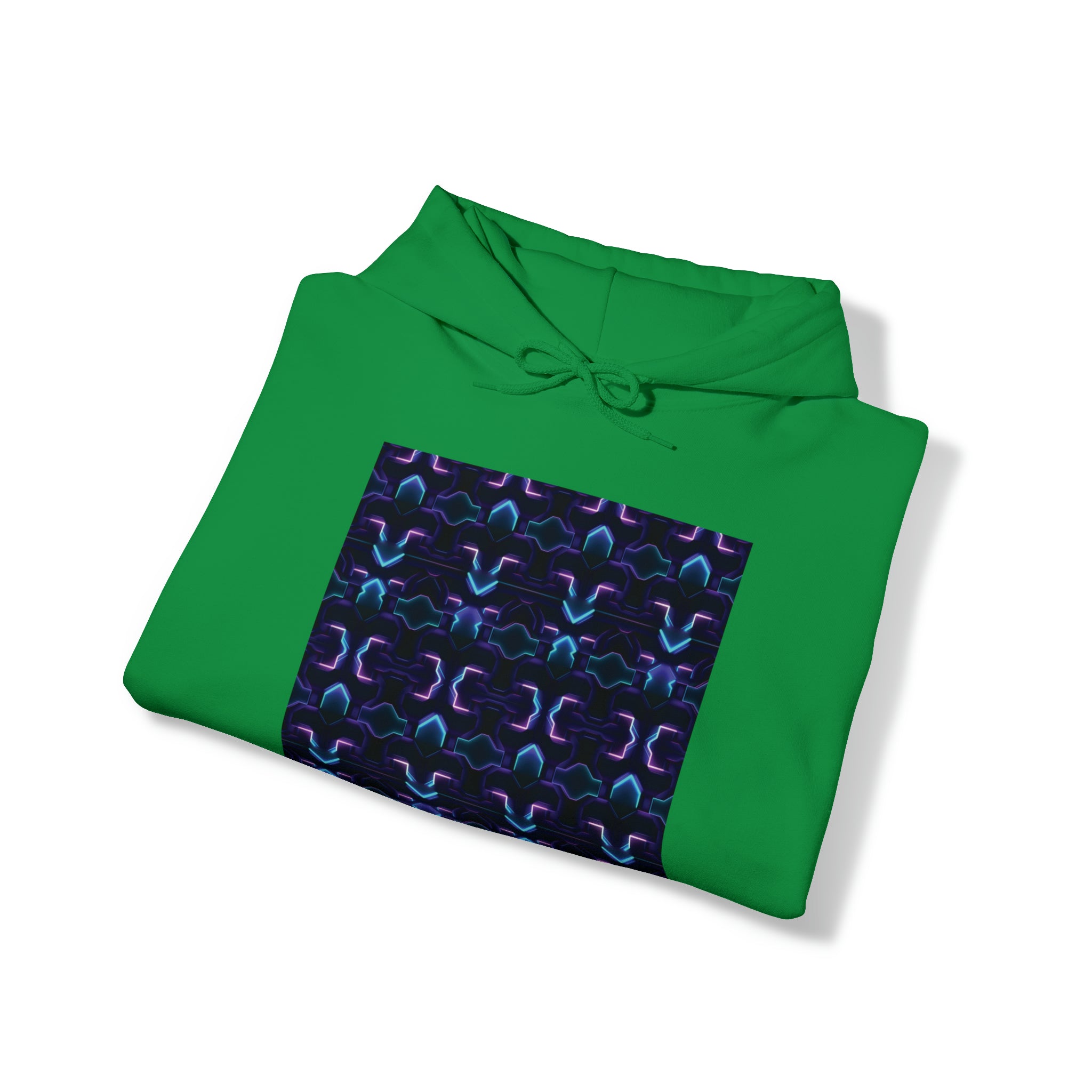 Unisex Heavy Blend™ Hooded Sweatshirt - Abstract Neon Designs 06