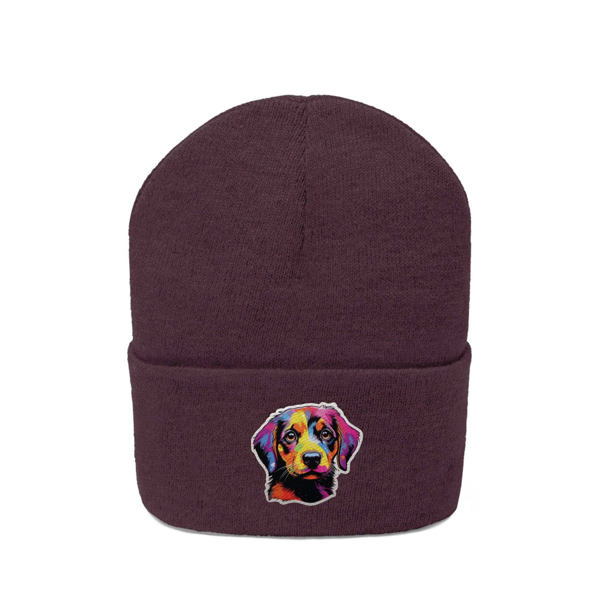 Knit Beanie - Puppy Pop Art 10