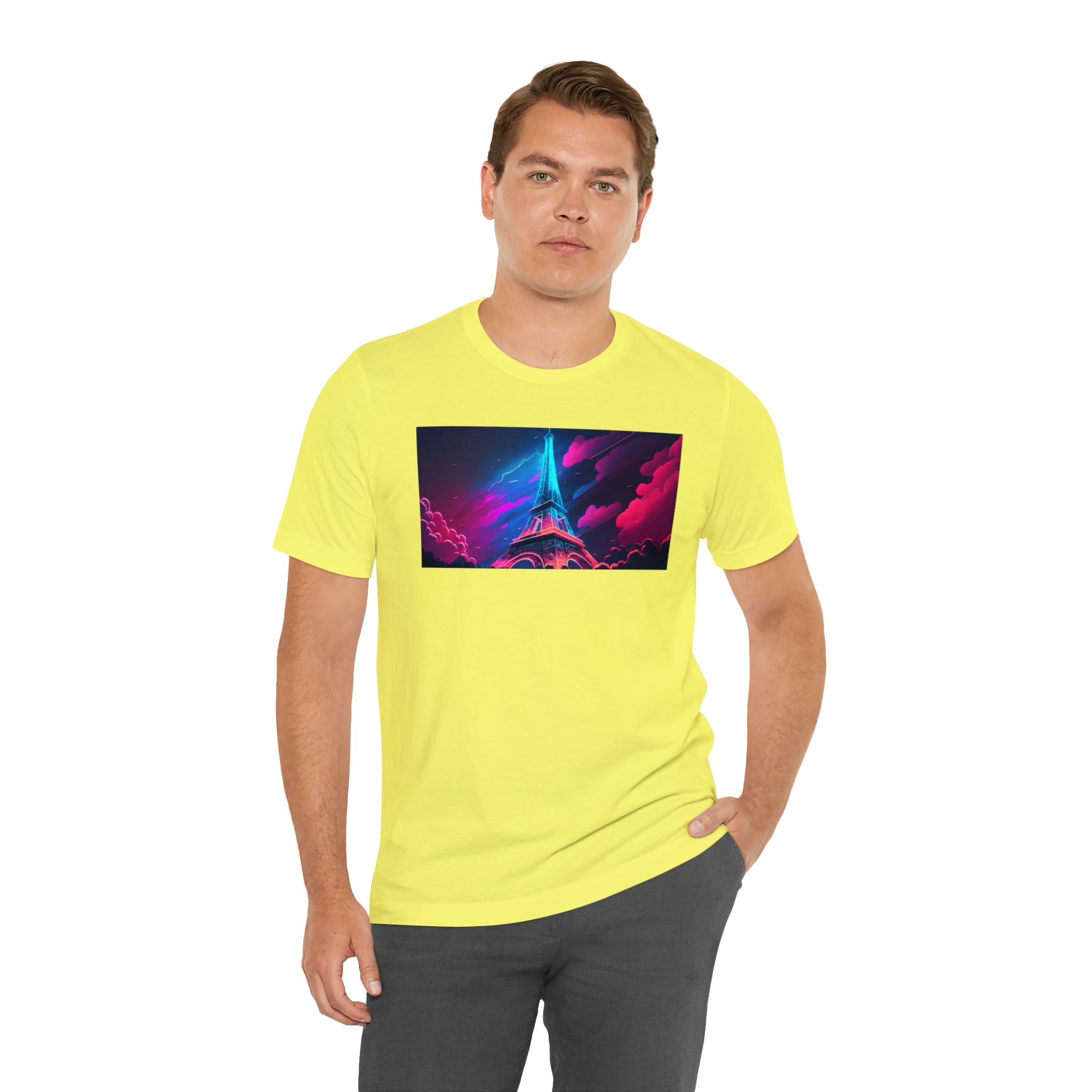 Unisex Jersey Short Sleeve Tee - Eiffel Tower, France