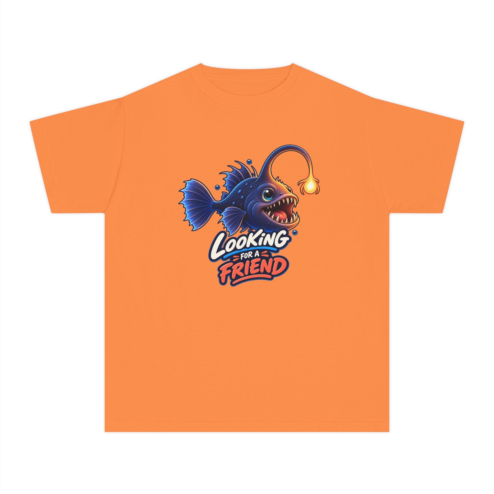 Youth Midweight Cotton Tee - Science collection - Angler Fish looking for a Friend
