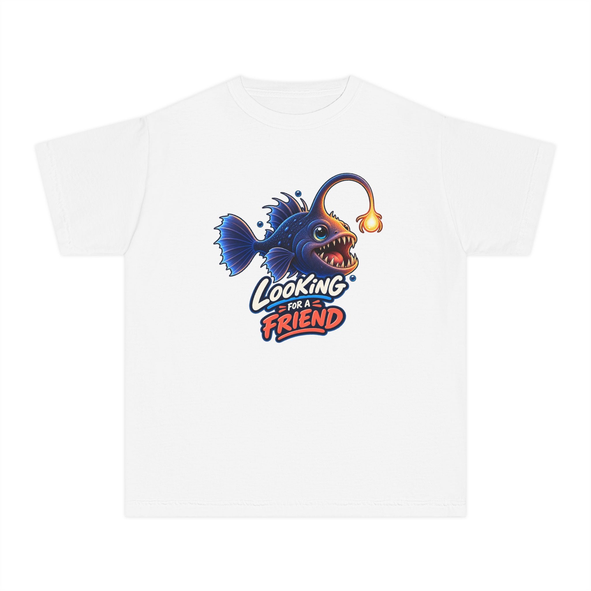 Youth Midweight Cotton Tee - Science collection - Angler Fish looking for a Friend