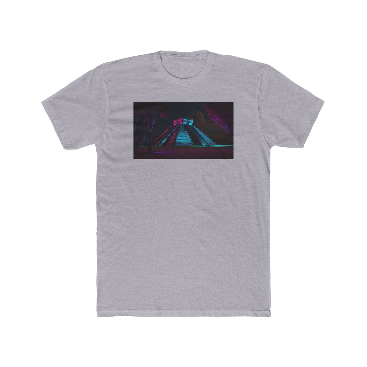 Chichen Itza, a Elsewhere design, on a men's cotton crew tee