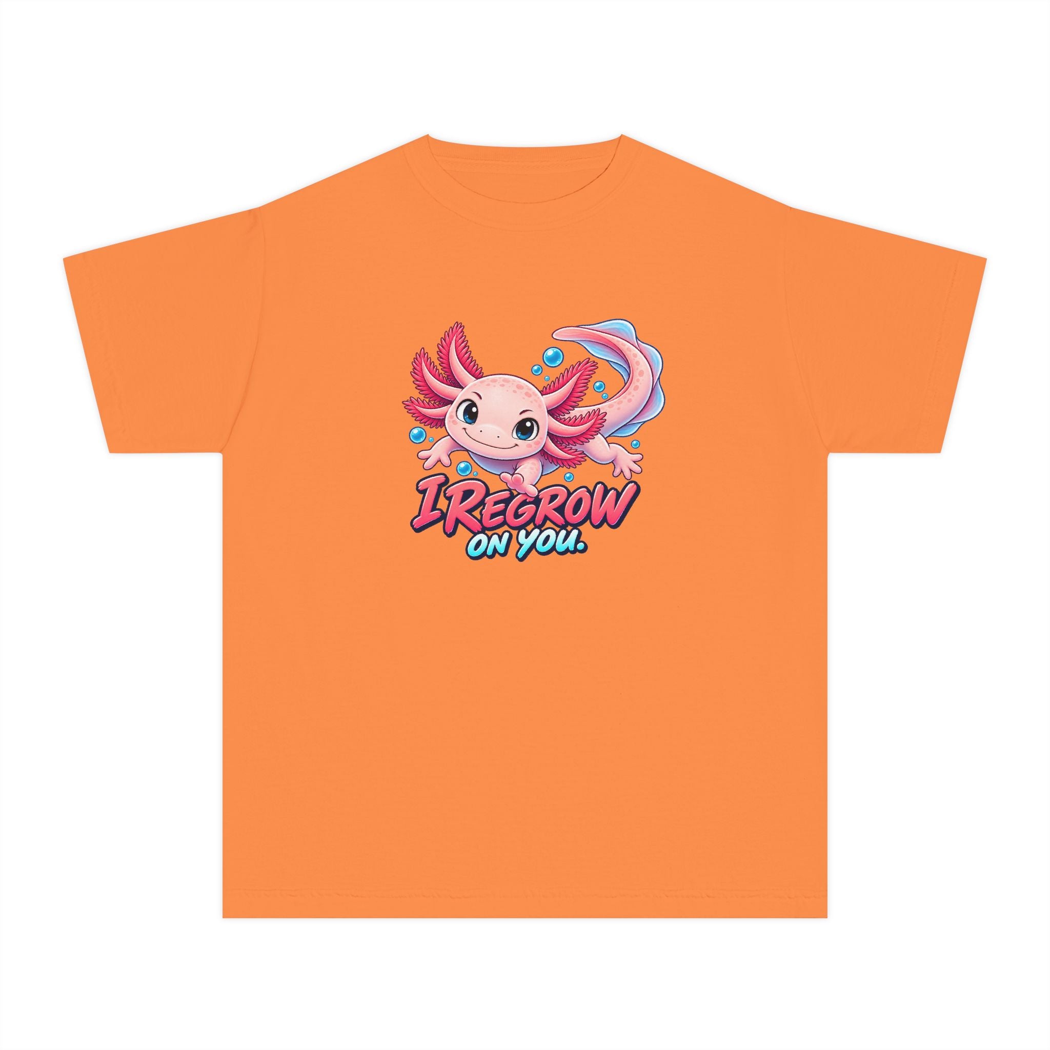 Youth Midweight Cotton Tee - Axolotl