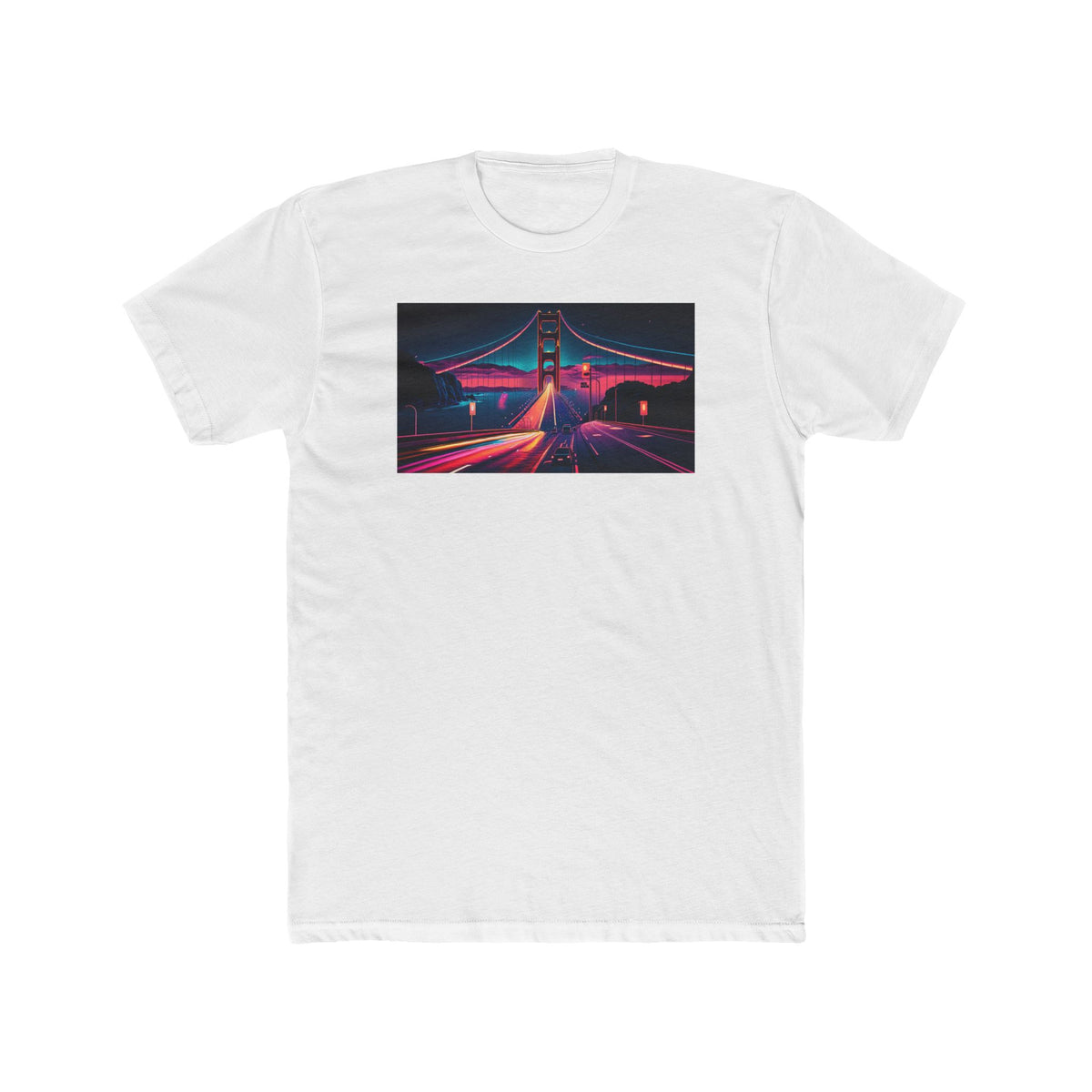 Men's Cotton Crew Tee - Elsewhere collection - Golden Gate Bridge