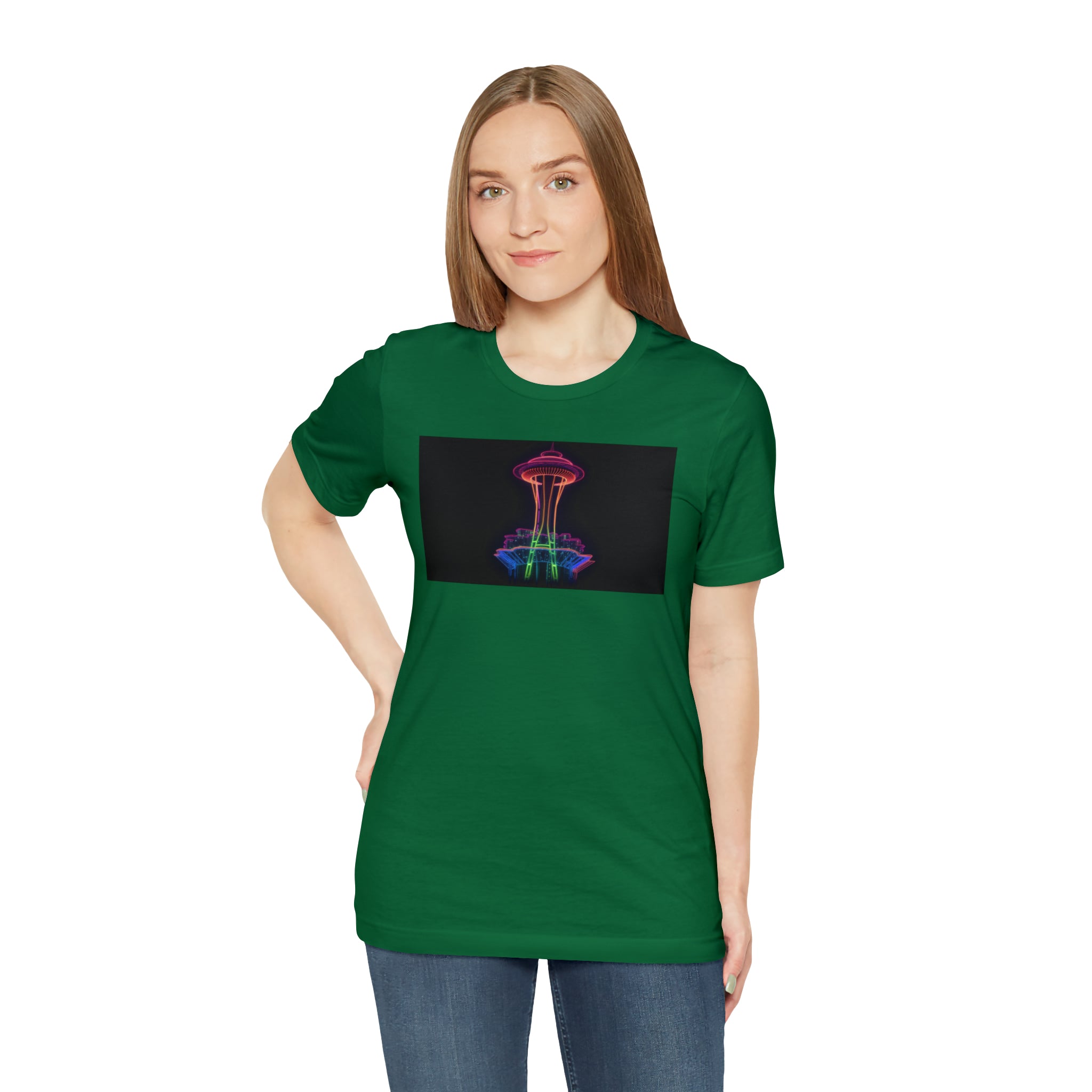 Unisex Jersey Short Sleeve Tee - Space Needle, Seattle, USA