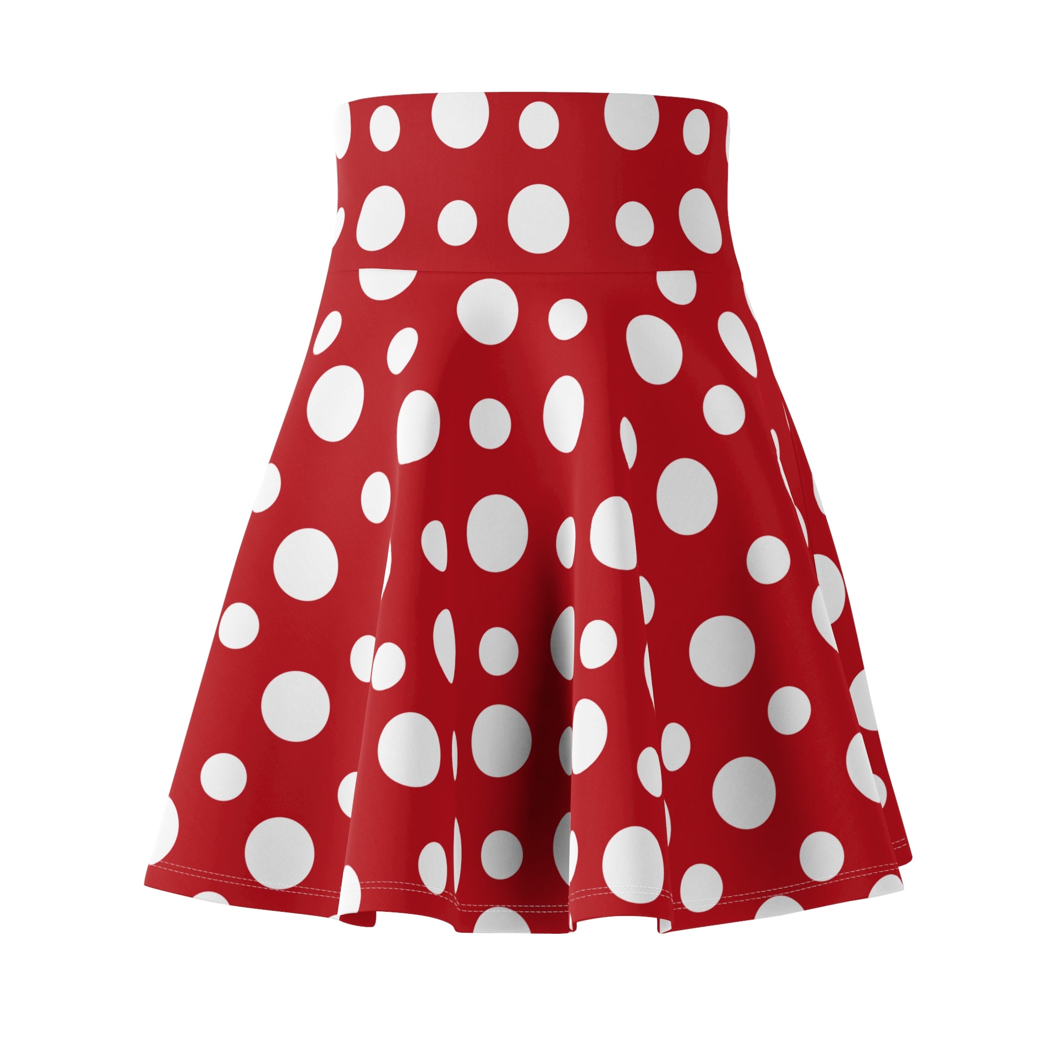 Women's Skater Skirt (AOP) - Seamless Polka Dots Designs