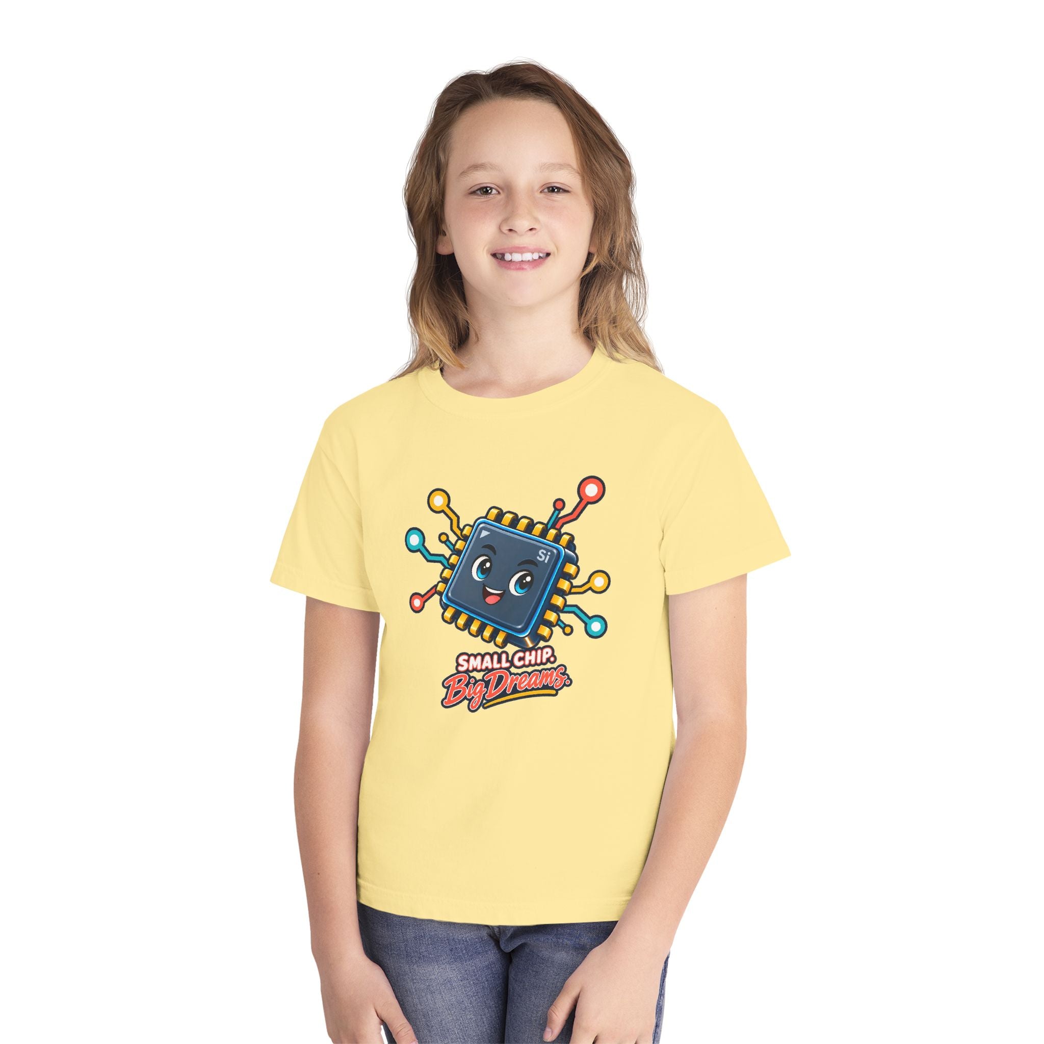 Youth Midweight Cotton Tee - Small Chip, Big Dreams