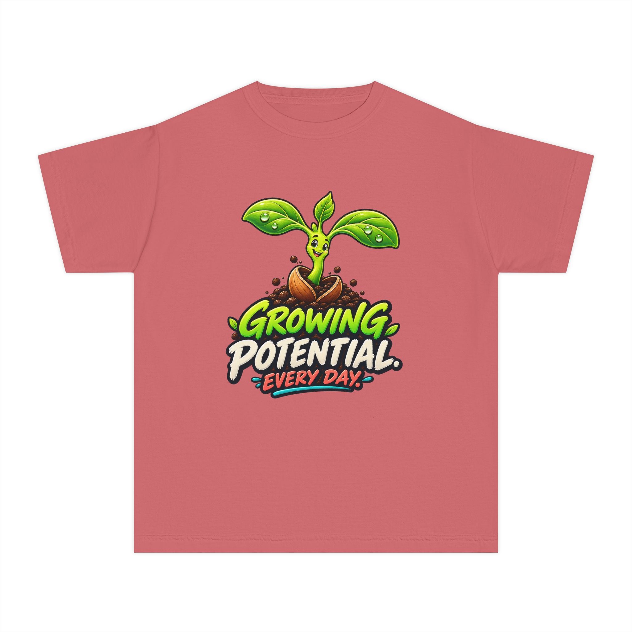Youth Midweight Cotton Tee - Growing Seedling