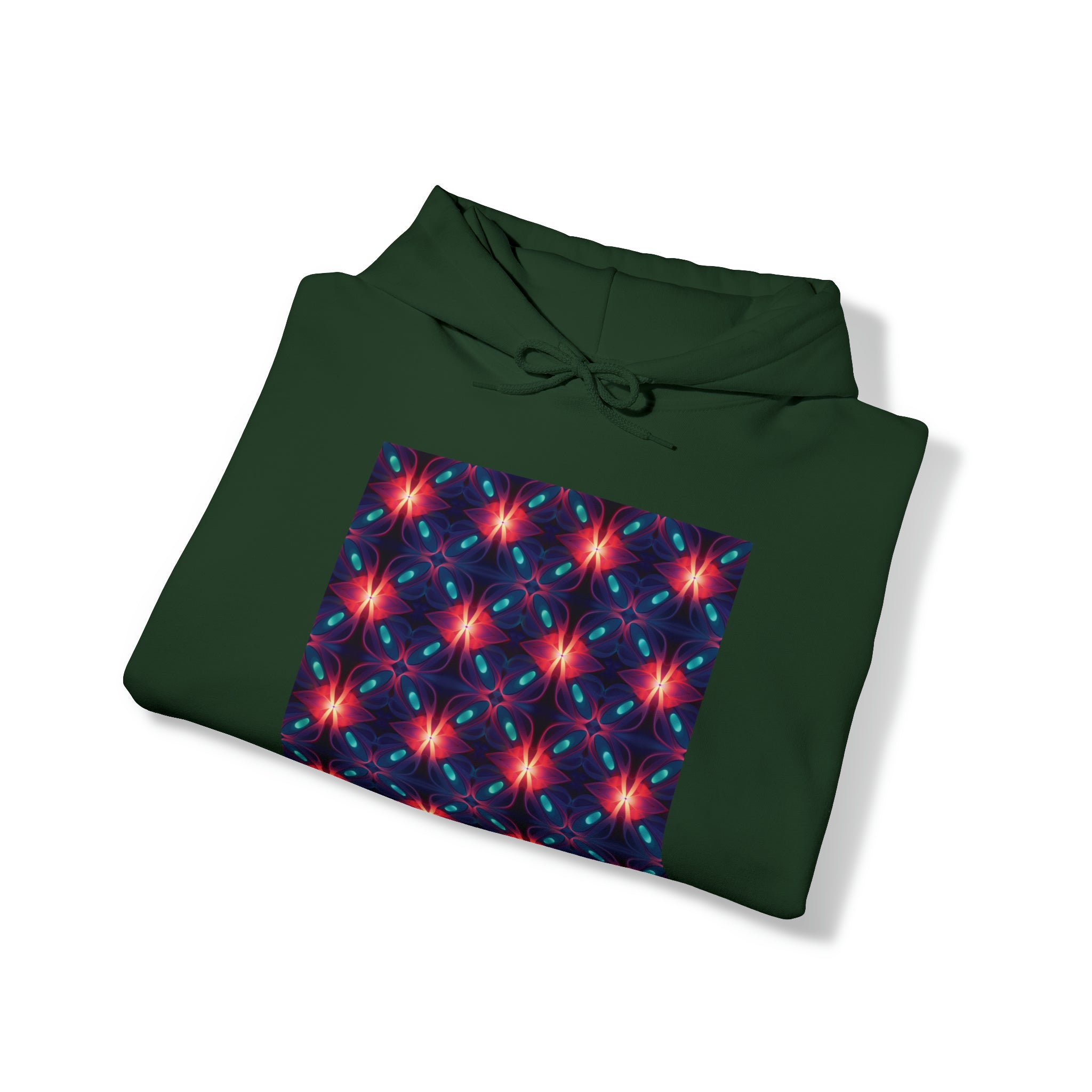 Unisex Heavy Blend™ Hooded Sweatshirt - Abstract Neon Designs 04