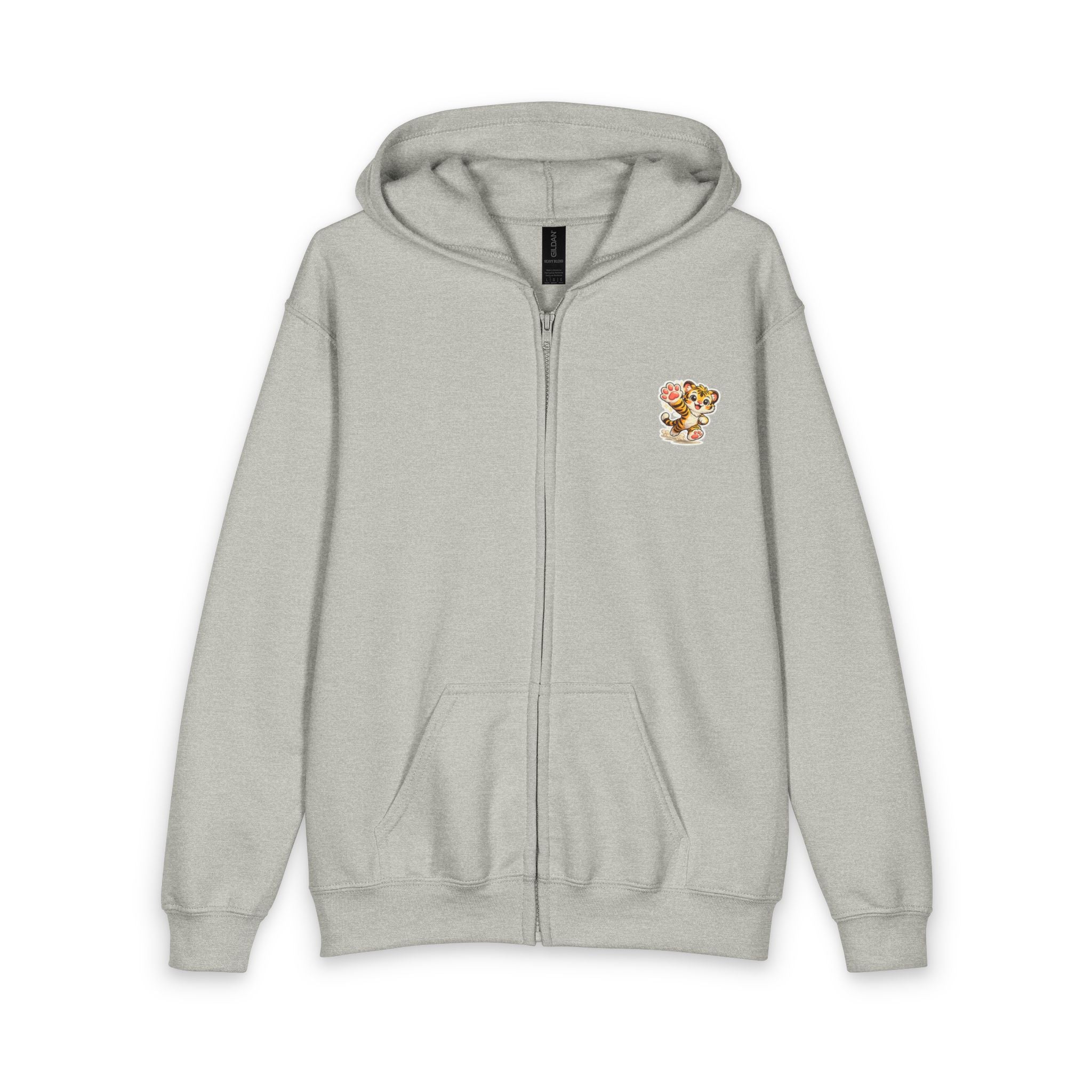 Youth Heavy Blend Zipped Hoodie - Mascot 02 - Roary