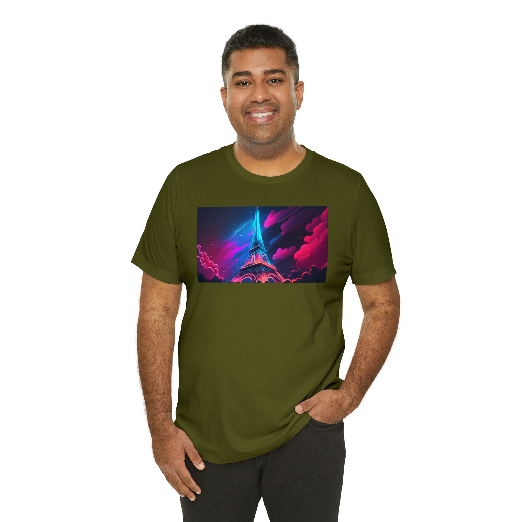 Unisex Jersey Short Sleeve Tee - Eiffel Tower, France