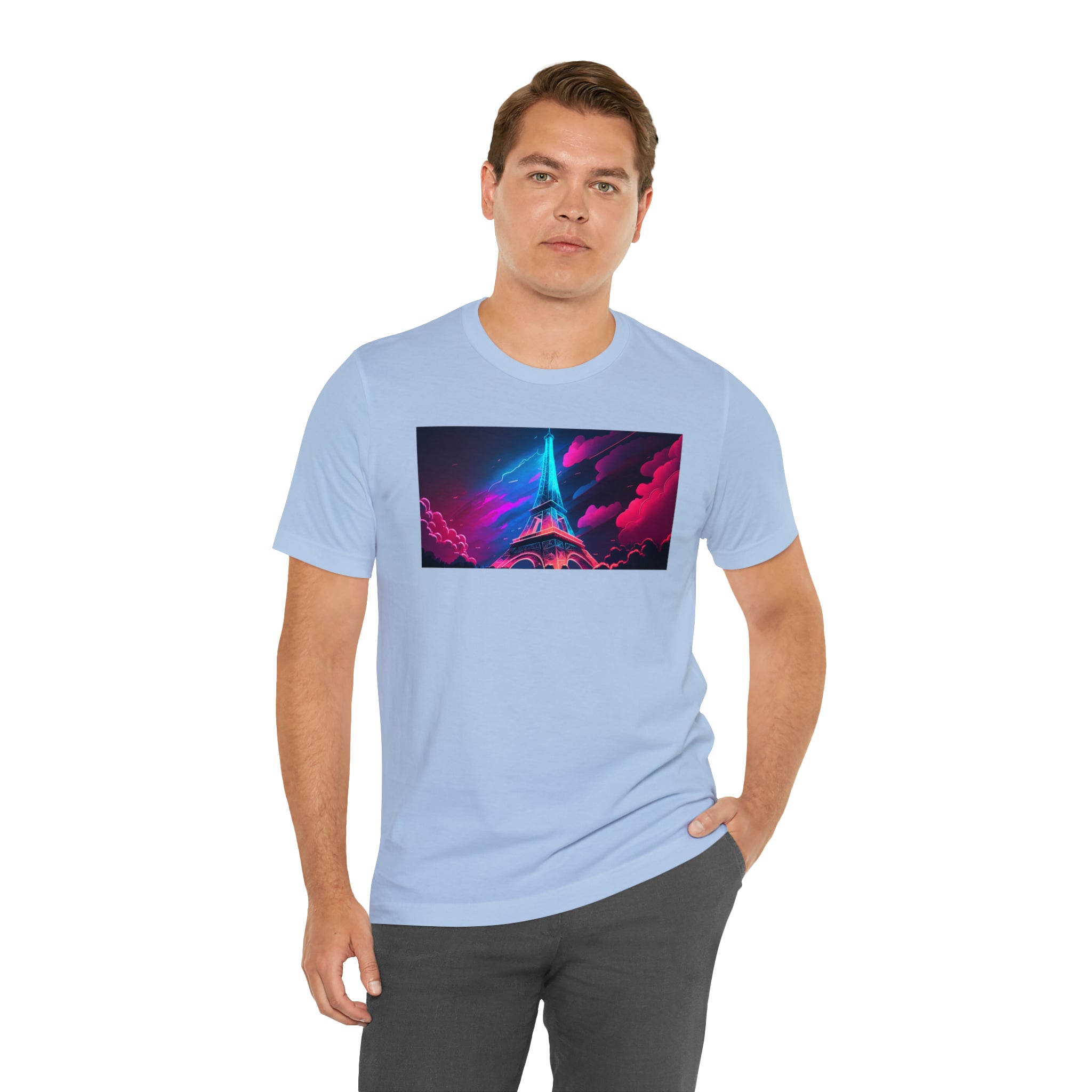Unisex Jersey Short Sleeve Tee - Eiffel Tower, France
