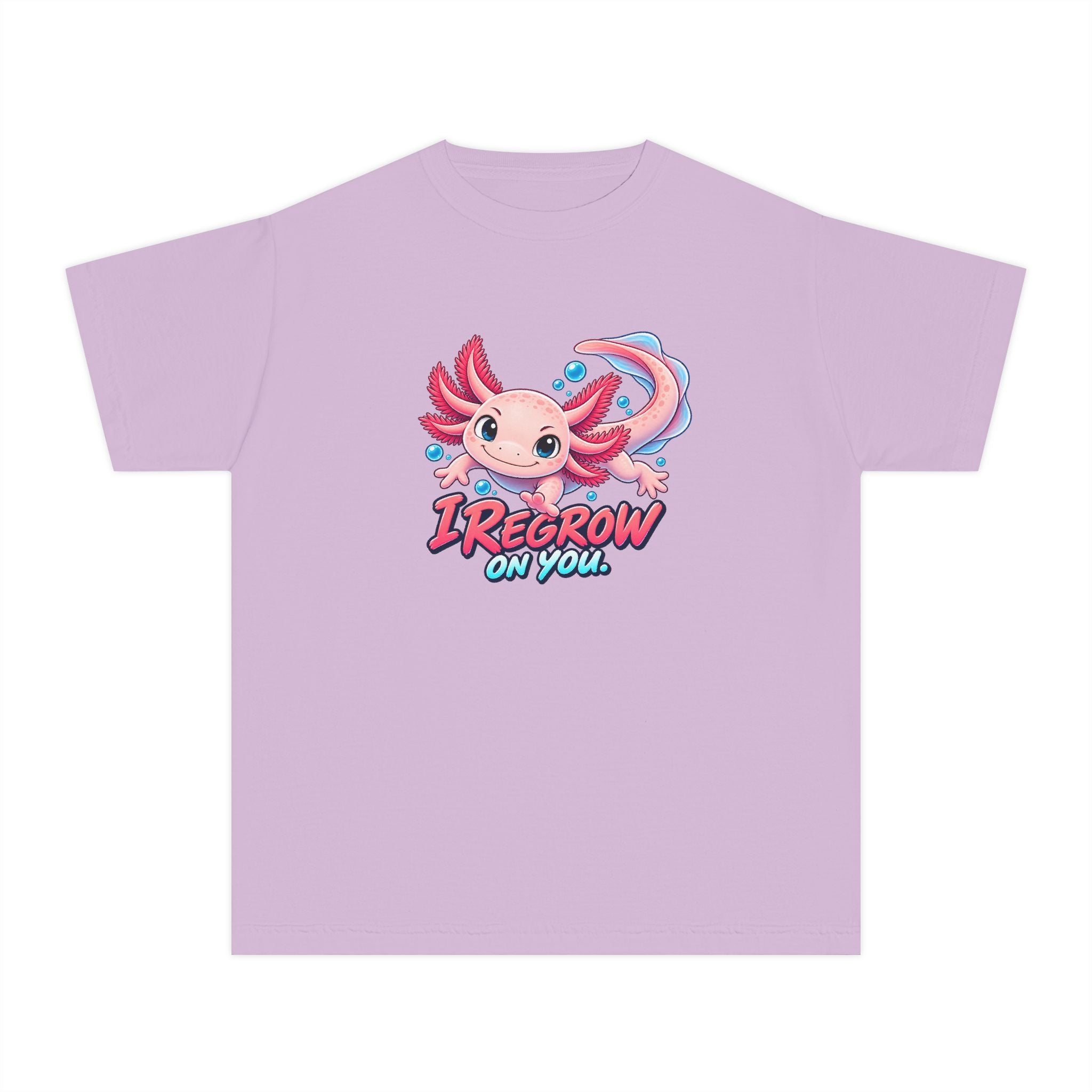 Youth Midweight Cotton Tee - Axolotl