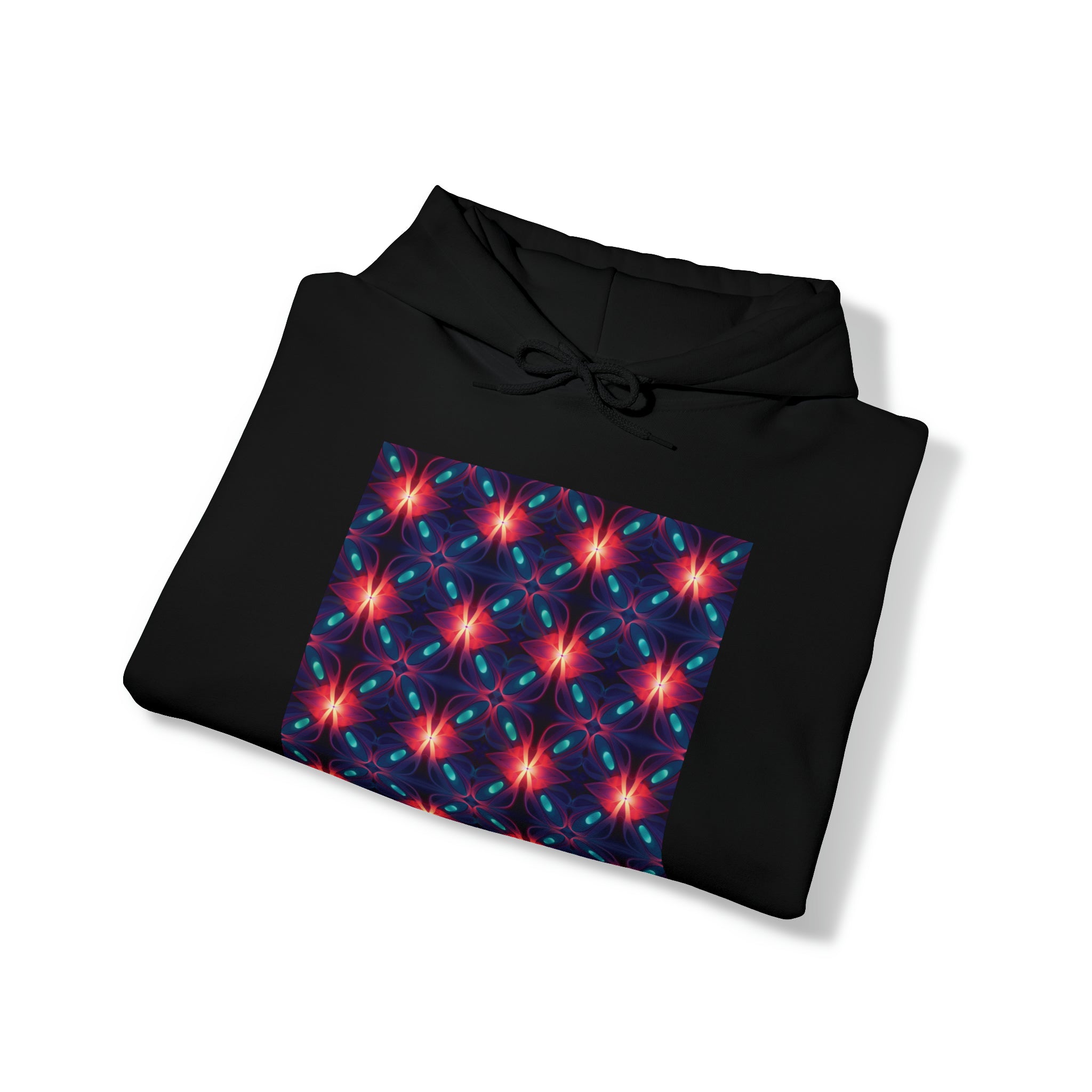 Unisex Heavy Blend™ Hooded Sweatshirt - Abstract Neon Designs 04