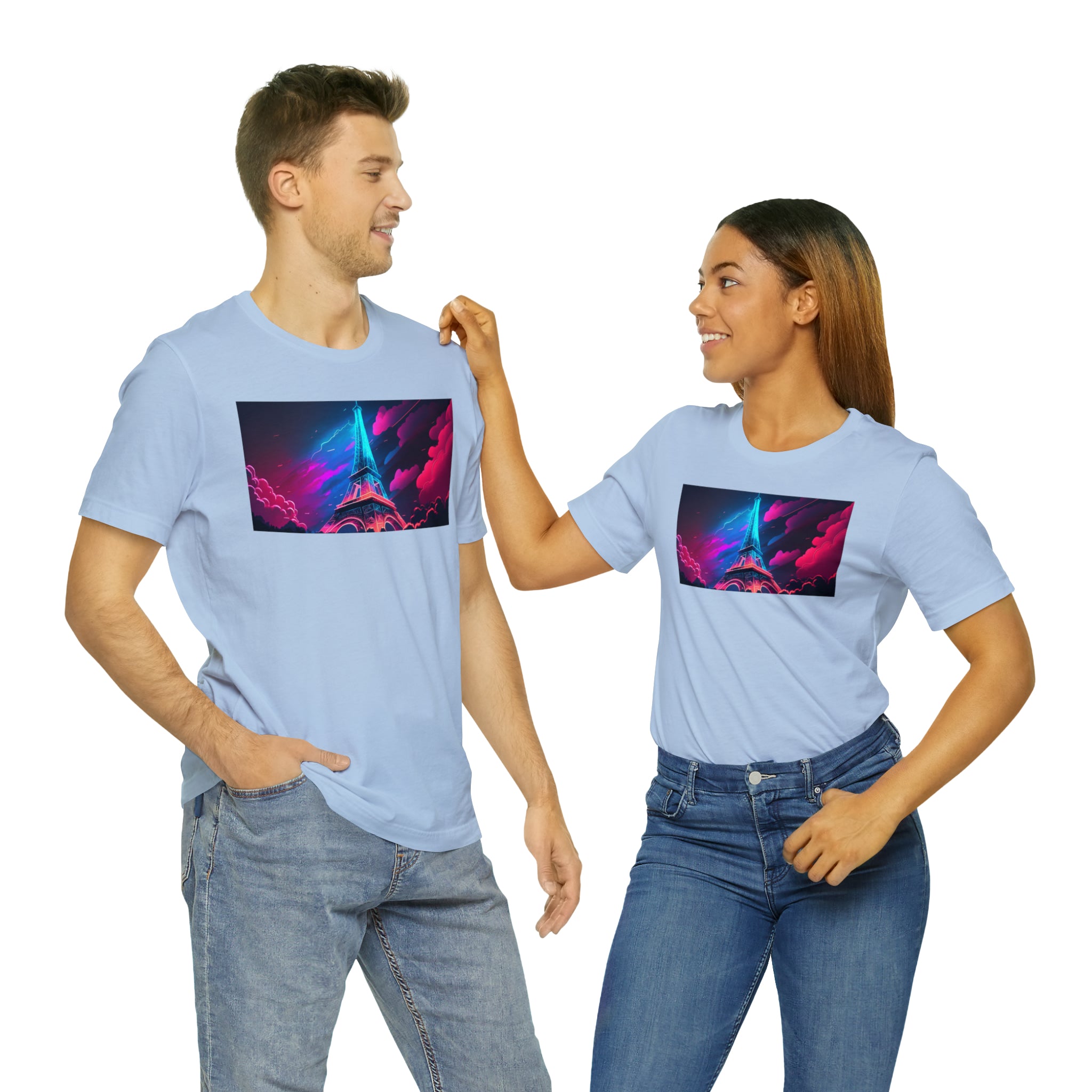 Unisex Jersey Short Sleeve Tee - Eiffel Tower, France
