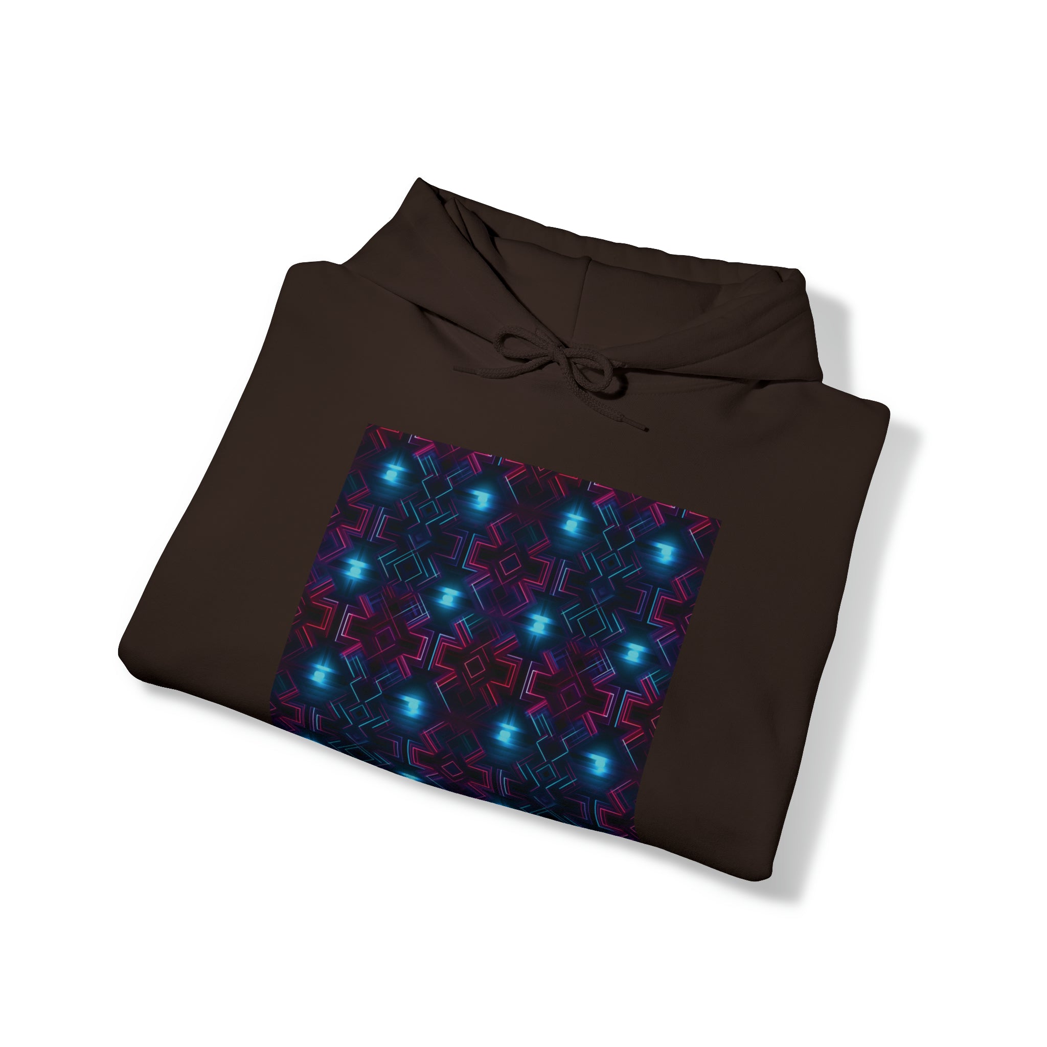 Unisex Heavy Blend™ Hooded Sweatshirt - Abstract Neon Designs 01