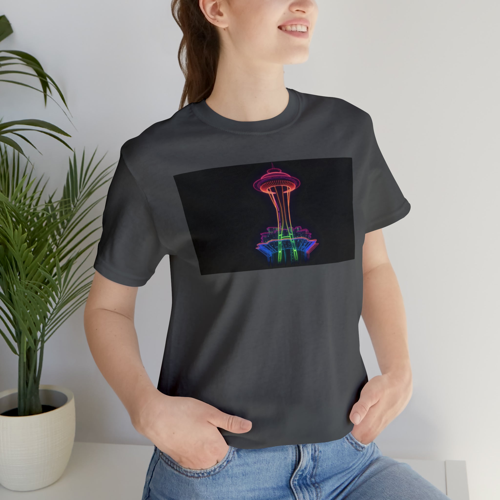 Unisex Jersey Short Sleeve Tee - Space Needle, Seattle, USA