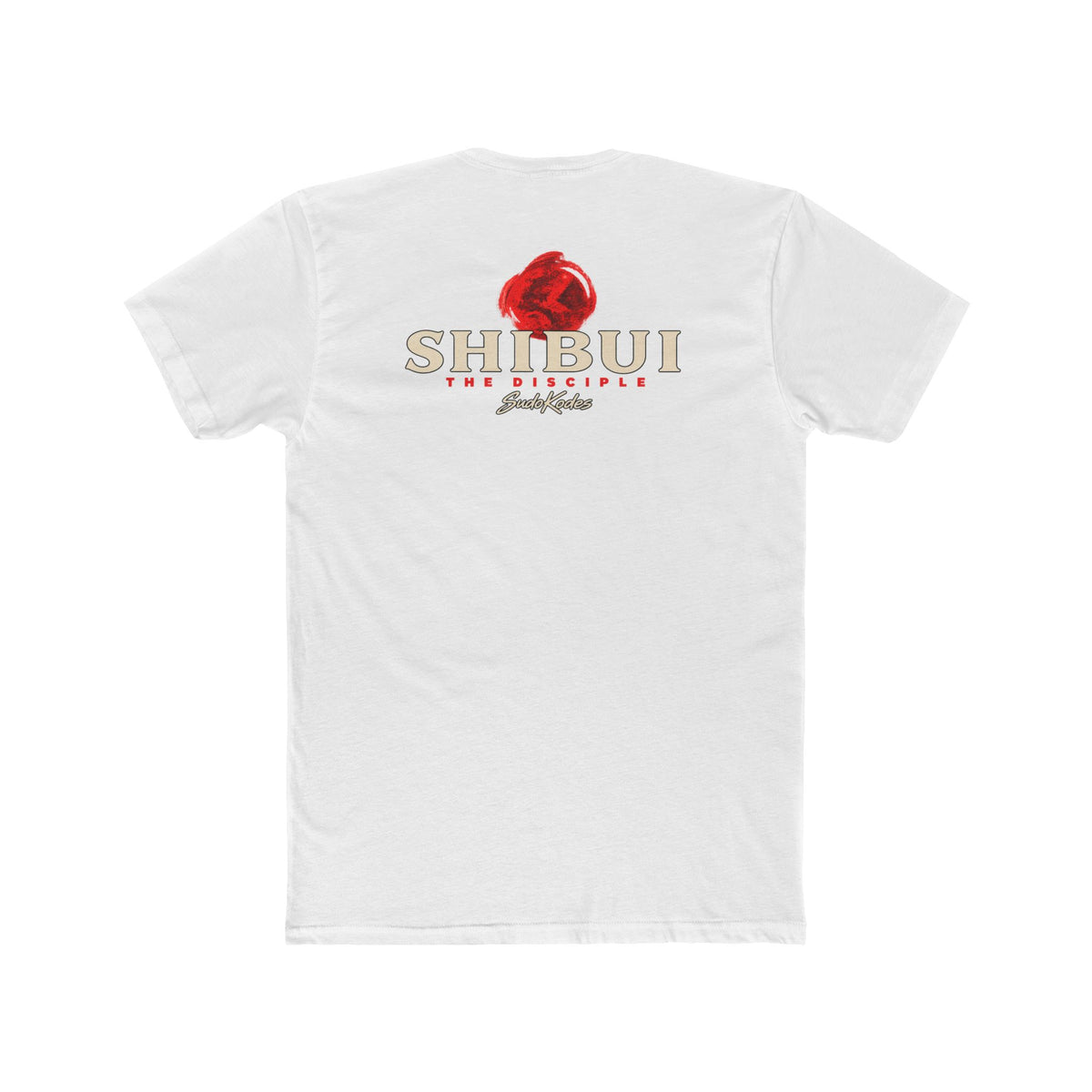 The Disciple, a Shibui design, on a men's cotton crew tee