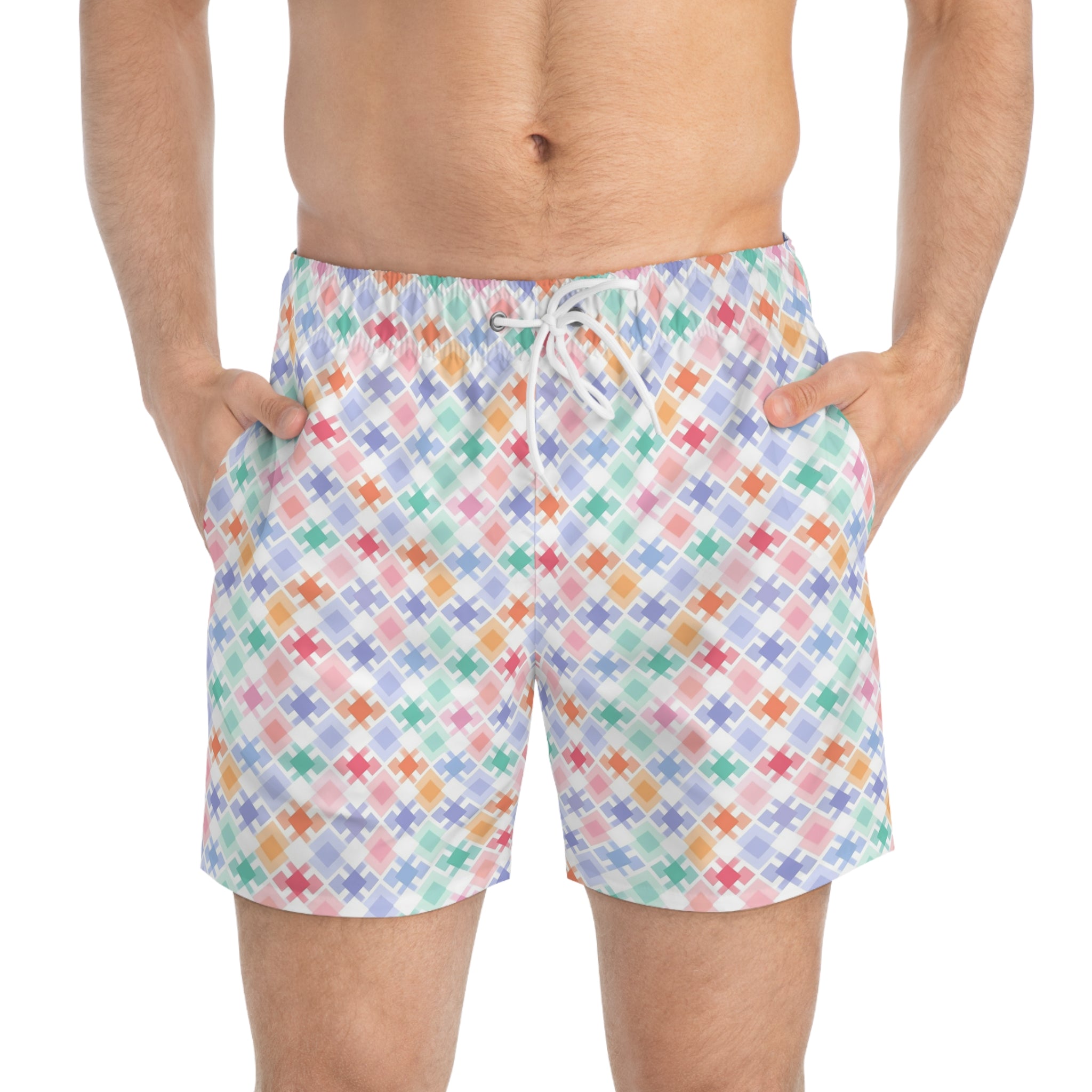 Swim Trunks (AOP) - Seamless Minimalistic Designs 04