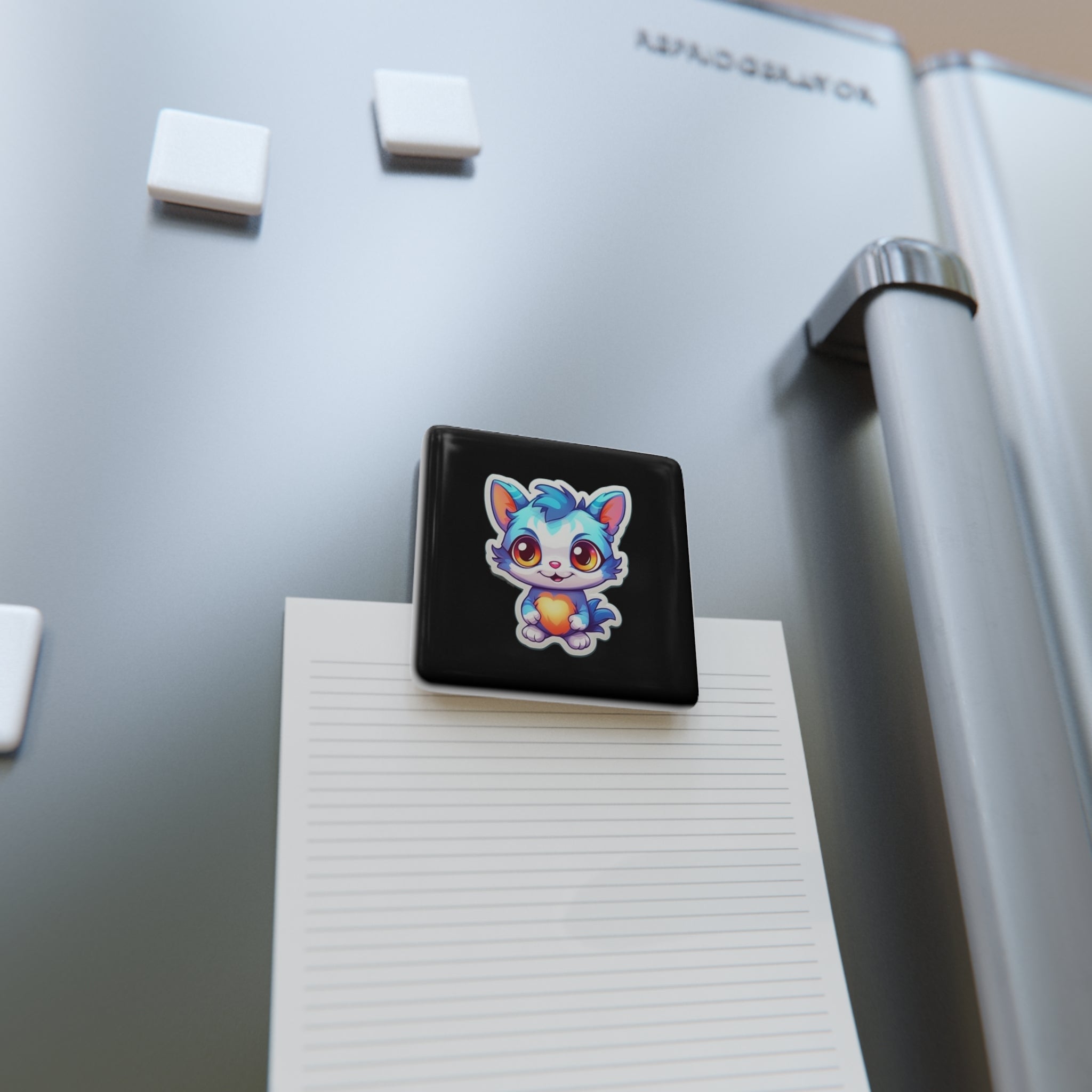 Porcelain Magnet, Square - Adorable Mascots 13