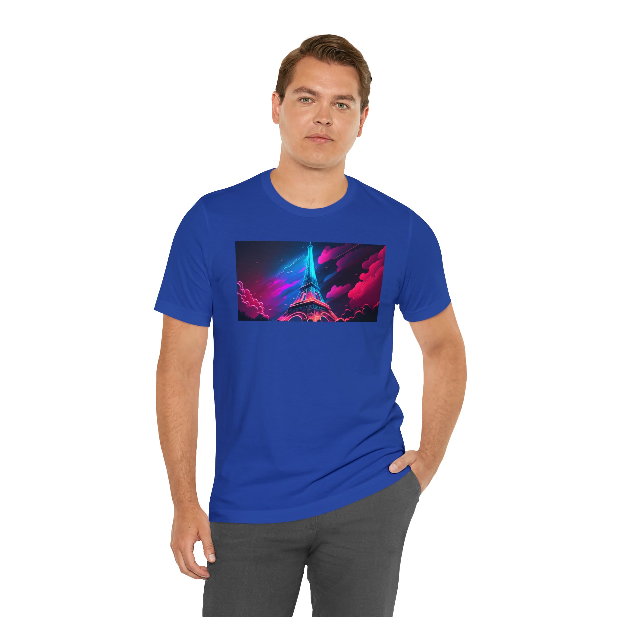 Unisex Jersey Short Sleeve Tee - Eiffel Tower, France