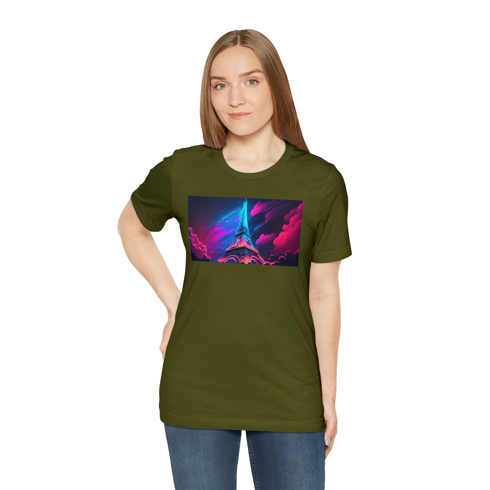 Unisex Jersey Short Sleeve Tee - Eiffel Tower, France