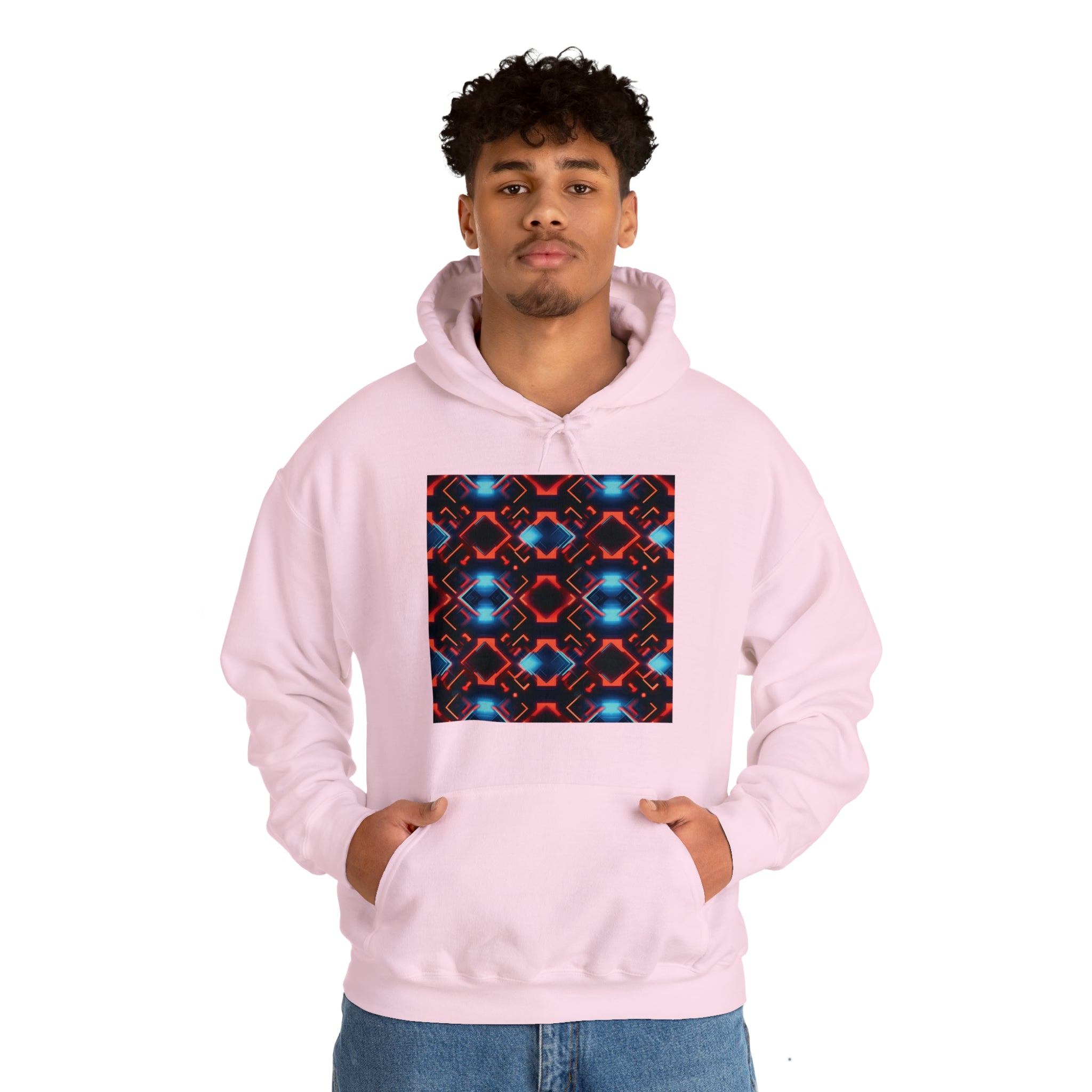 Unisex Heavy Blend™ Hooded Sweatshirt - Abstract Neon Designs 07