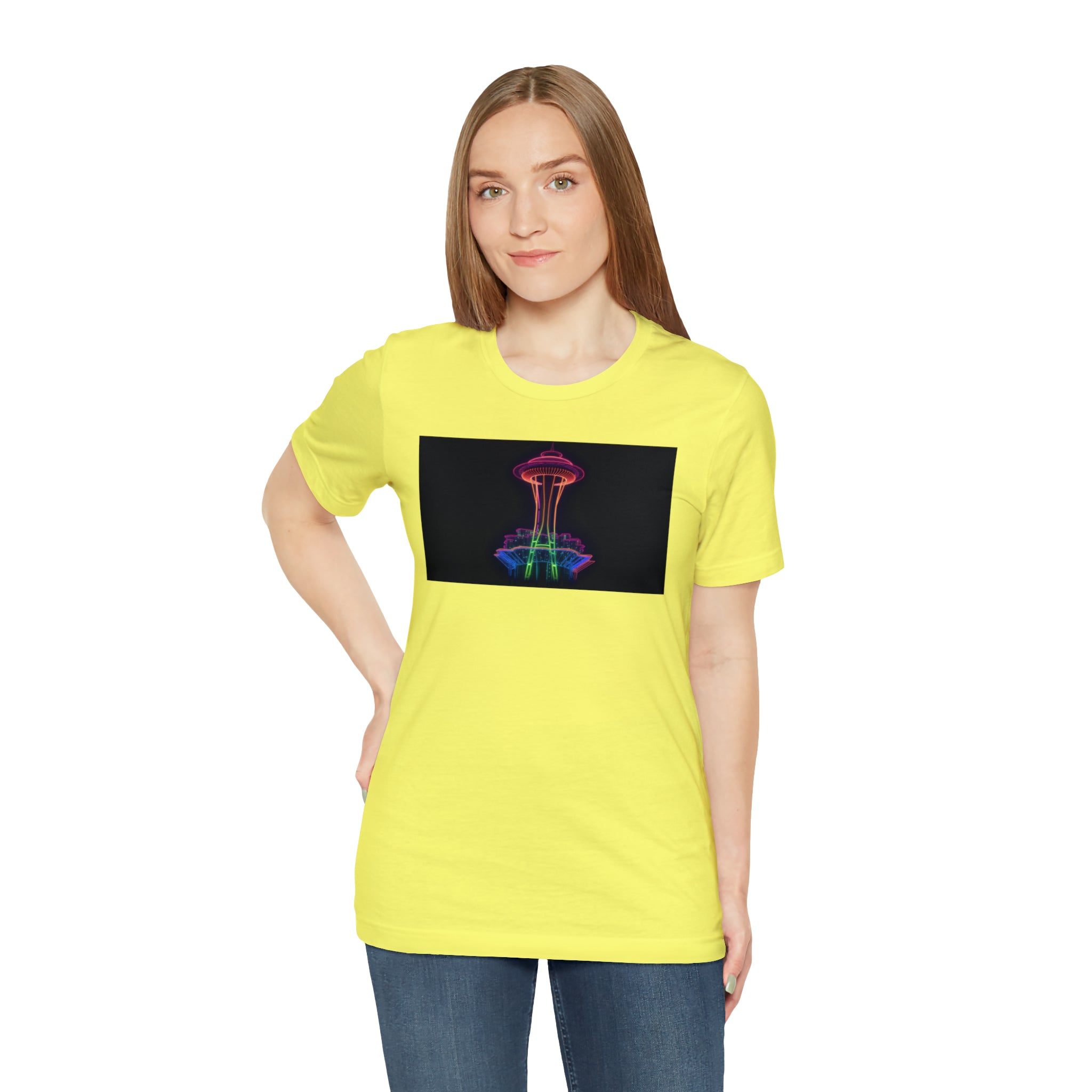 Unisex Jersey Short Sleeve Tee - Space Needle, Seattle, USA