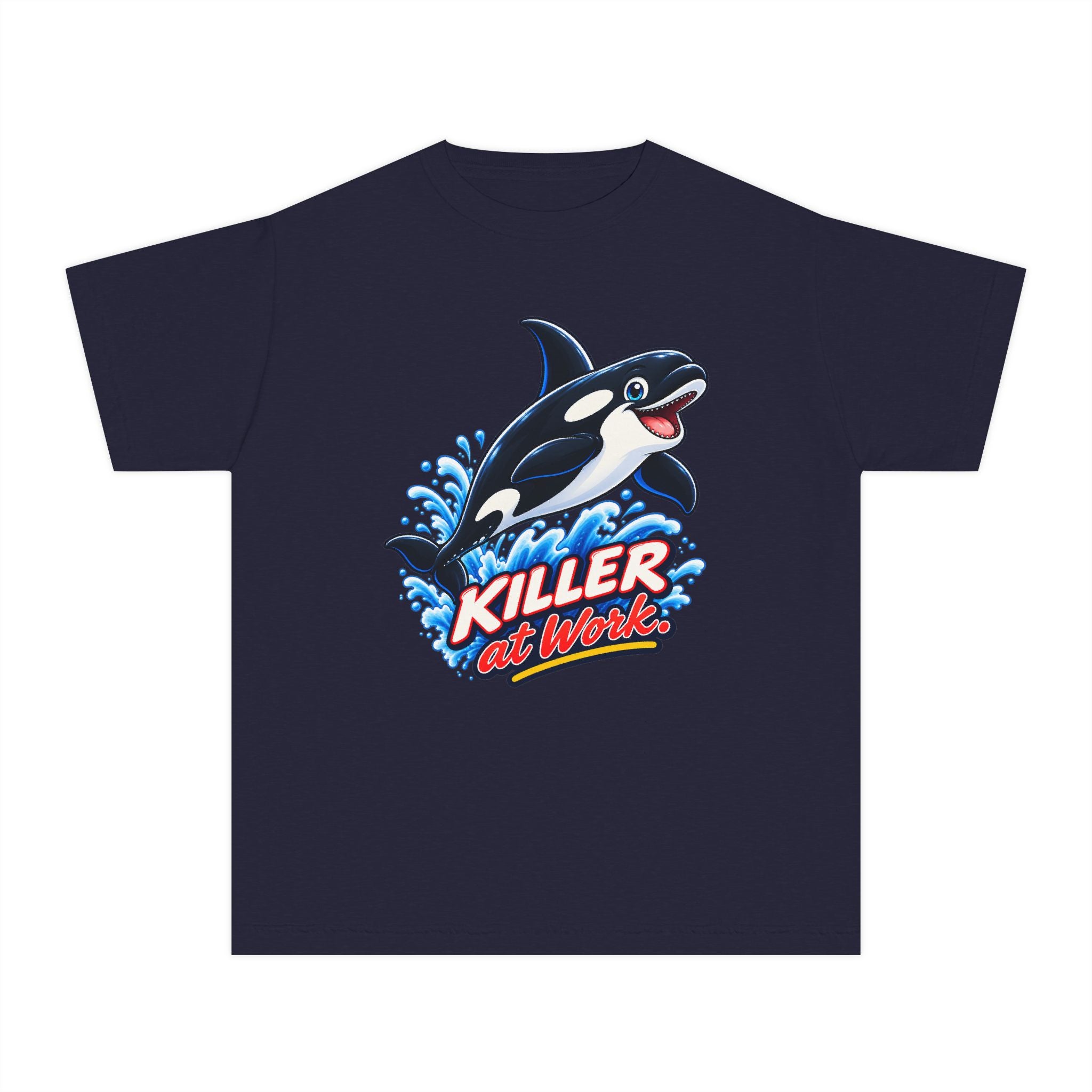 Youth Midweight Cotton Tee - Orca at Work