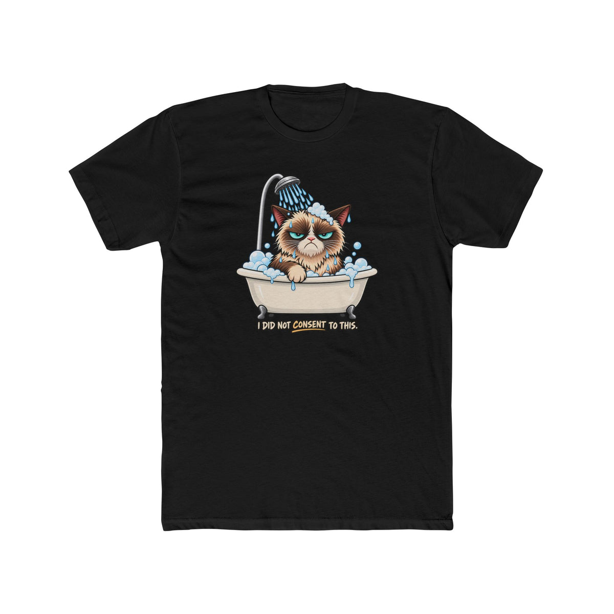 Men's Cotton Crew Tee - Grumpy Cats Collection - Forced Hydration