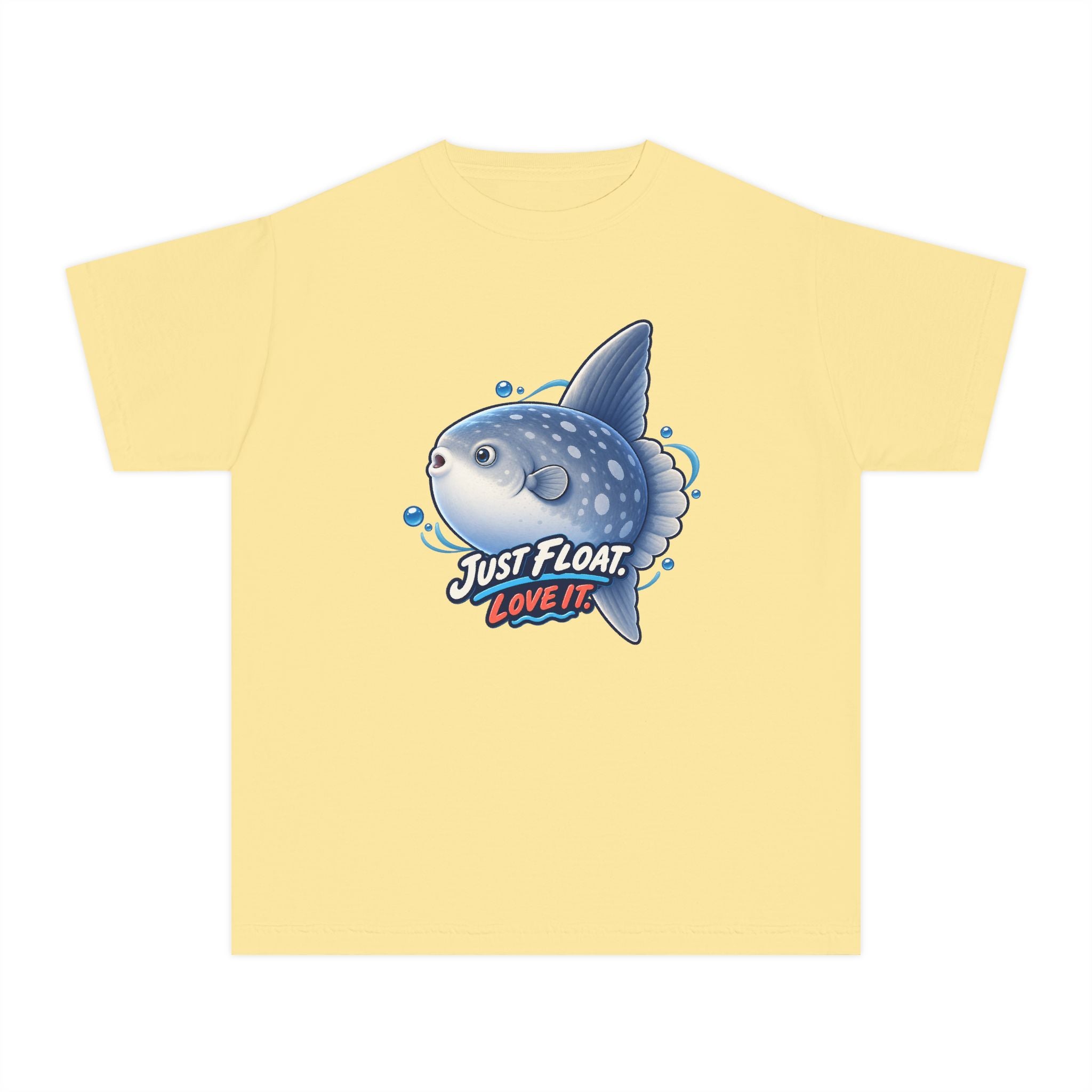 Youth Midweight Cotton Tee - Sunfish drifting