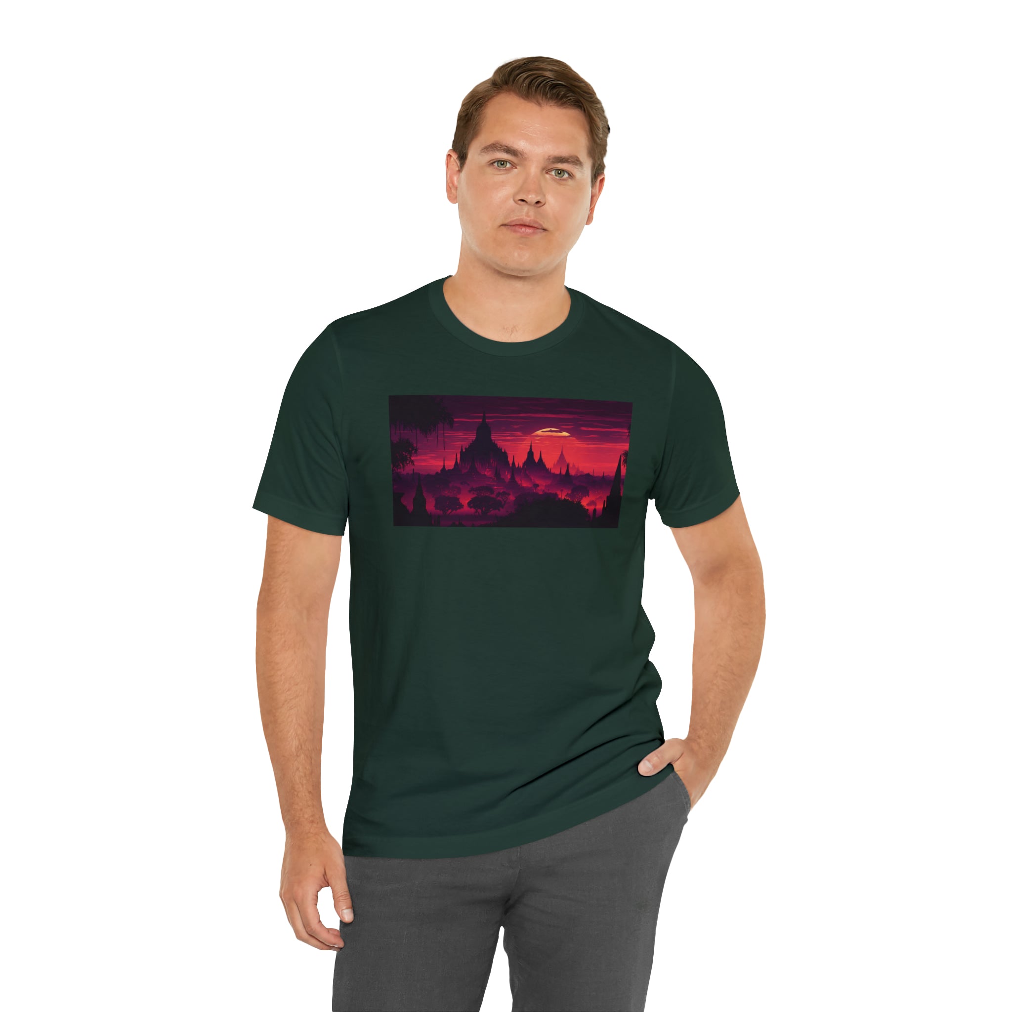 Unisex Jersey Short Sleeve Tee - Bagan, Myanmar