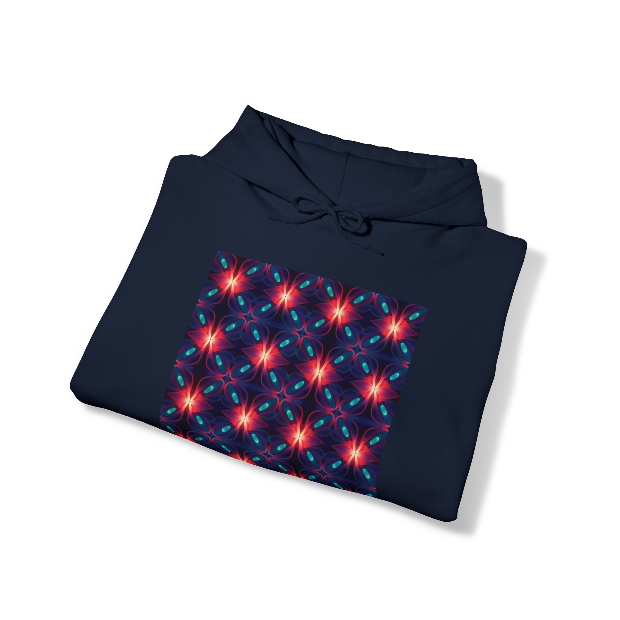 Unisex Heavy Blend™ Hooded Sweatshirt - Abstract Neon Designs 04