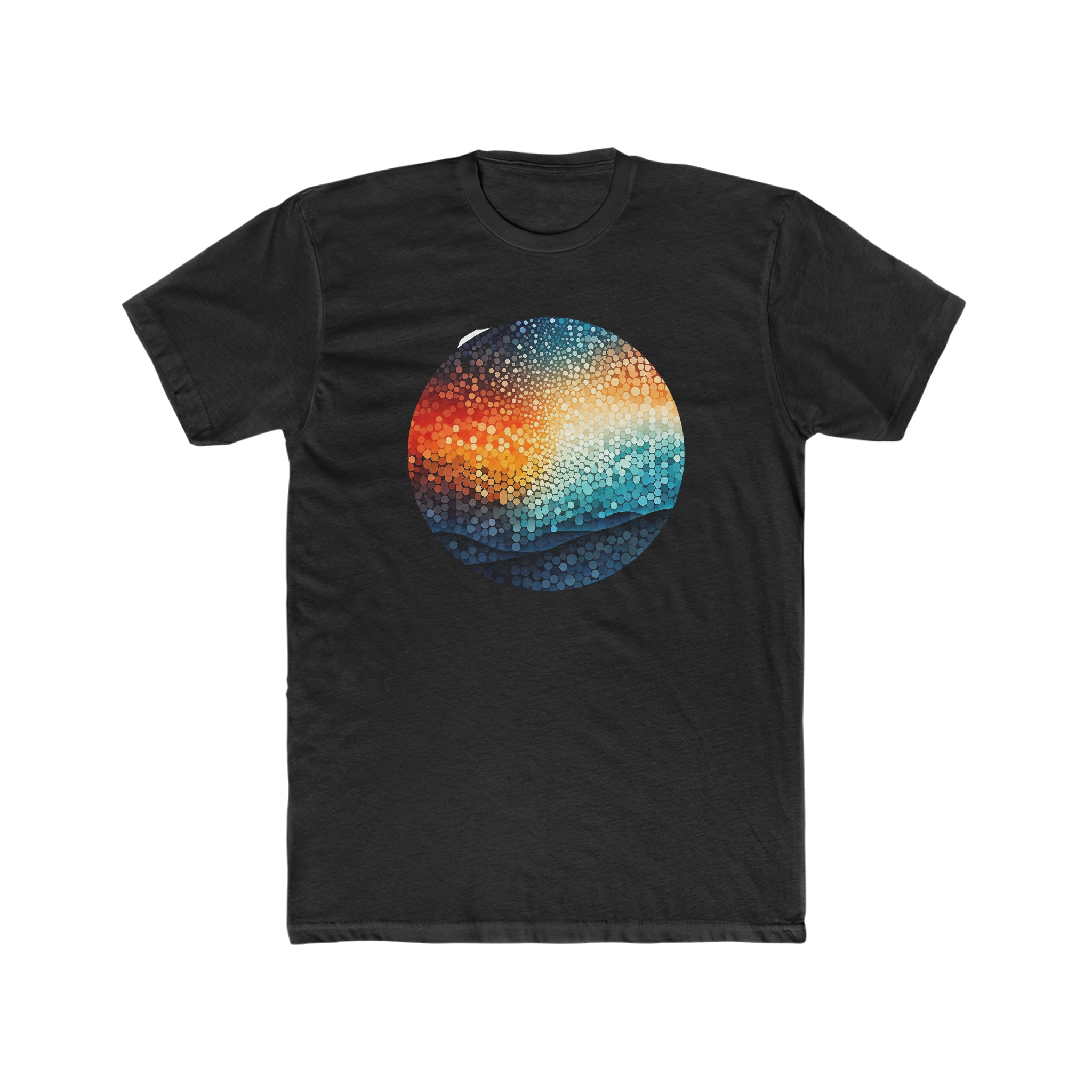 Men's Cotton Crew Tee - Pointillism Designs 14