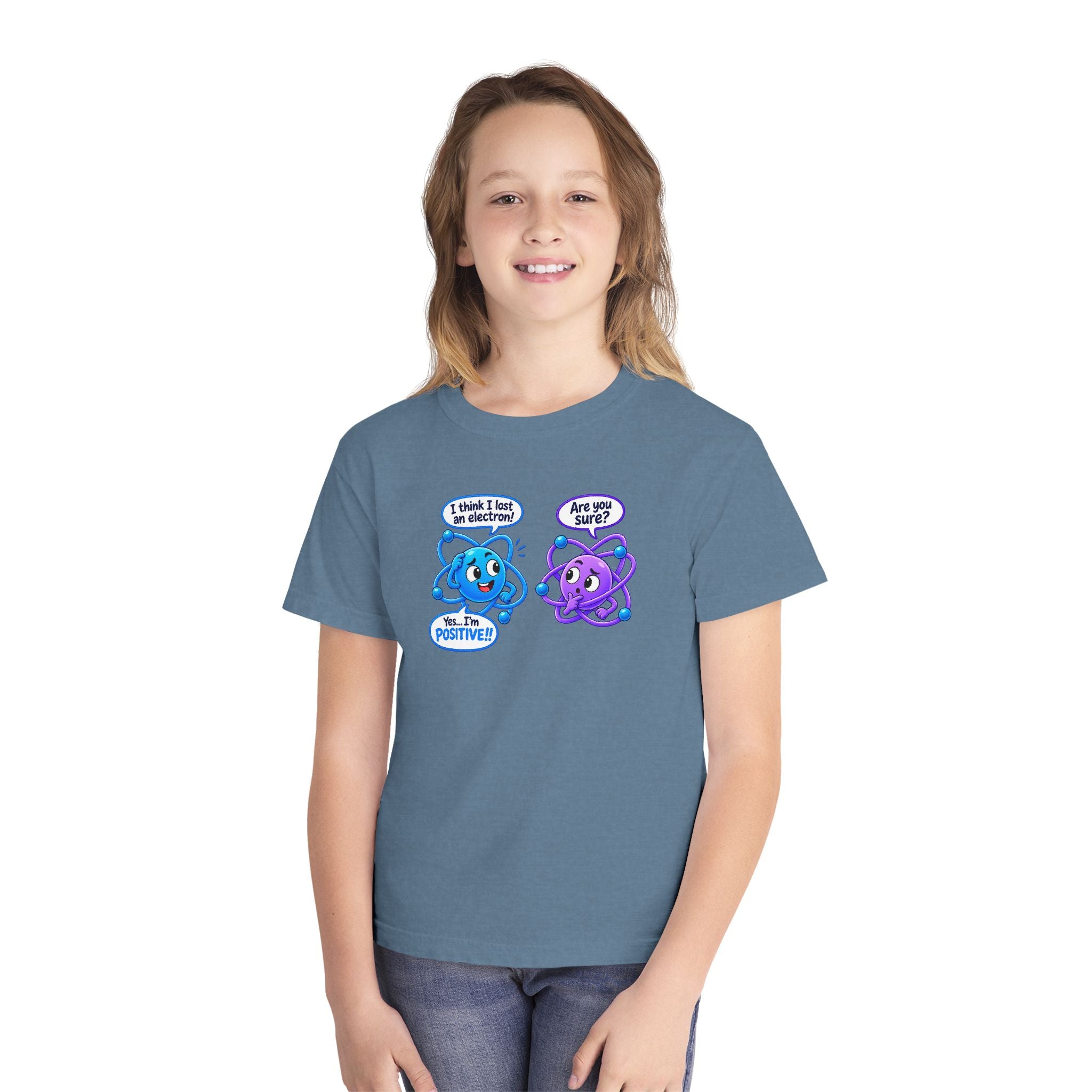 Youth Midweight Cotton Tee - Science collection - Atomic Conversation