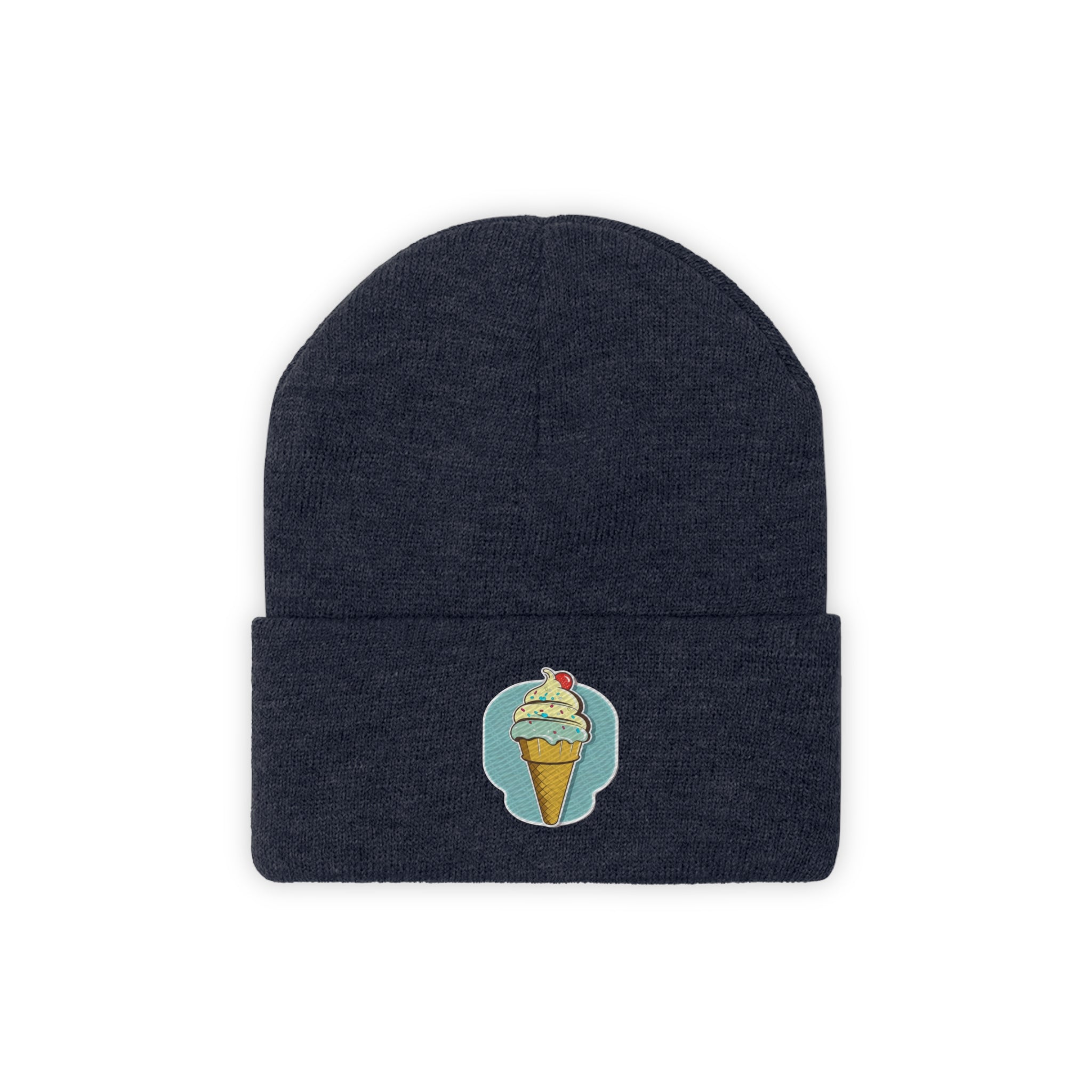Knit Beanie - Ice-cream Pop Art 02