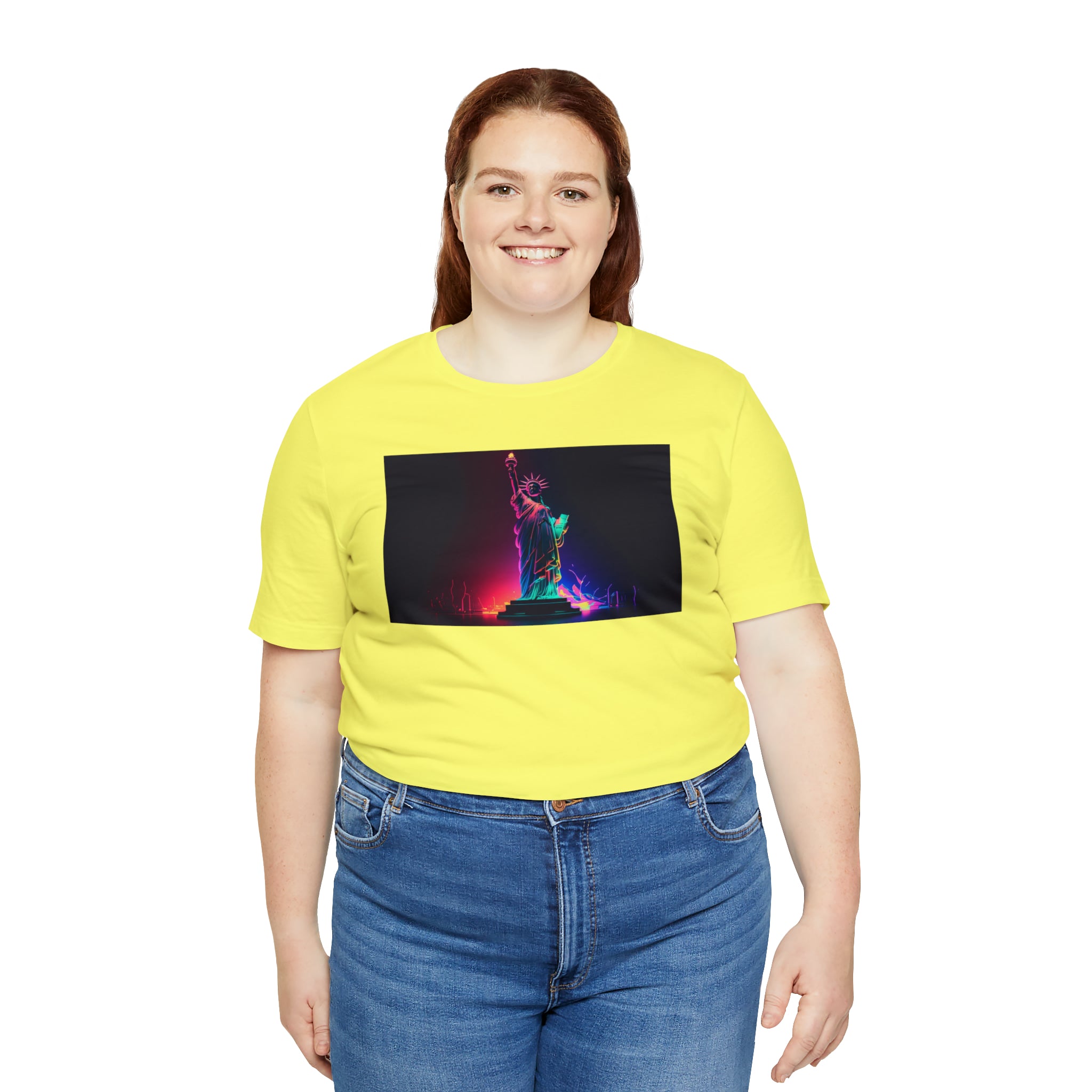 Unisex Jersey Short Sleeve Tee - Statue of Liberty, New York, USA