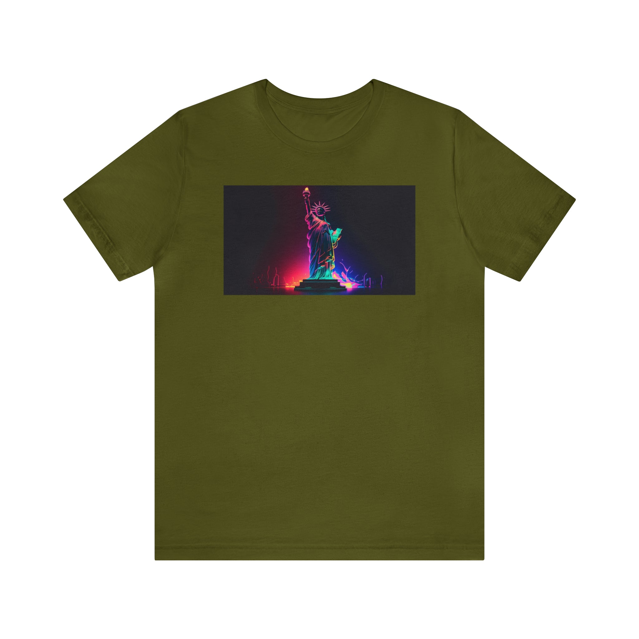 Unisex Jersey Short Sleeve Tee - Statue of Liberty, New York, USA
