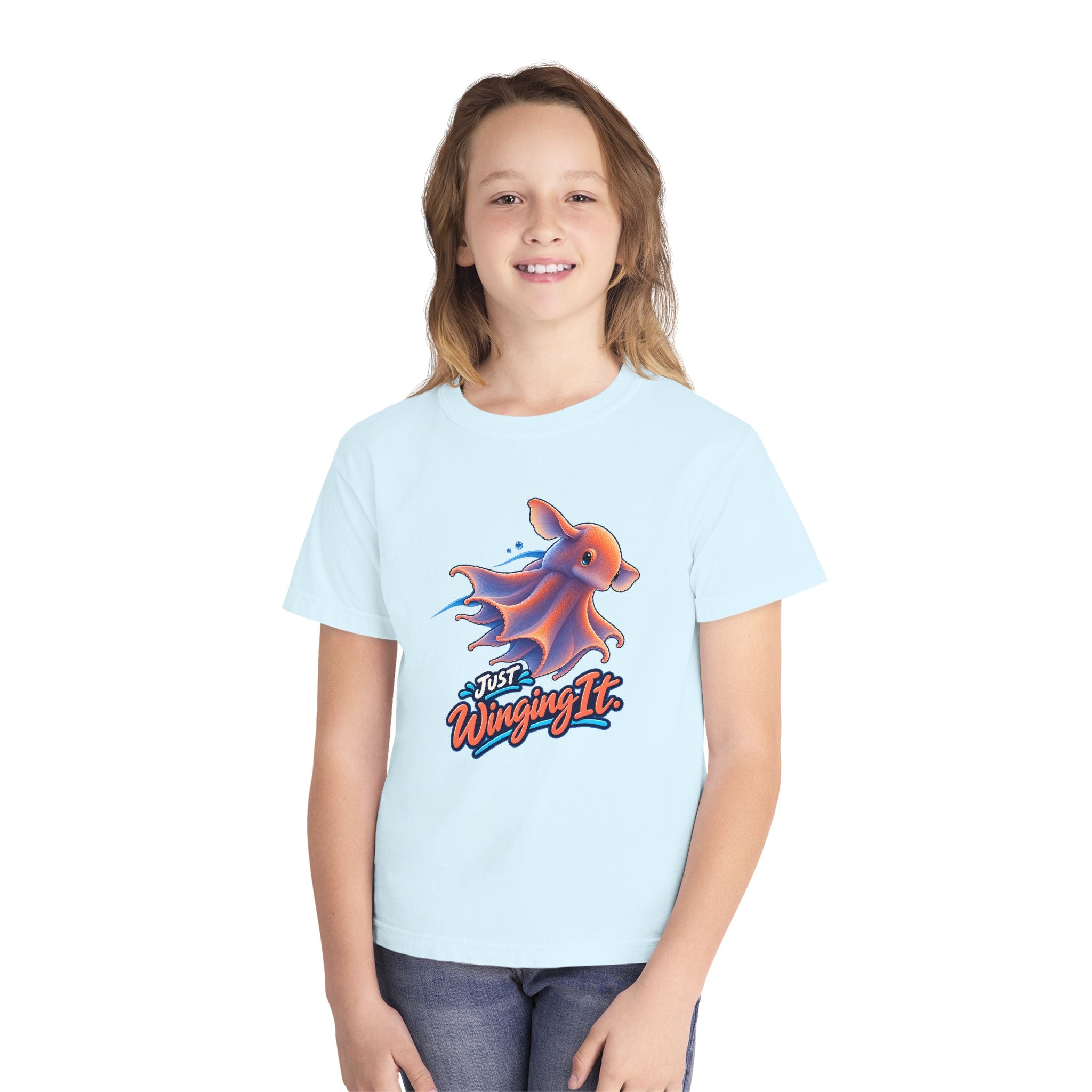 Youth Midweight Cotton Tee - Dumbo Octopus