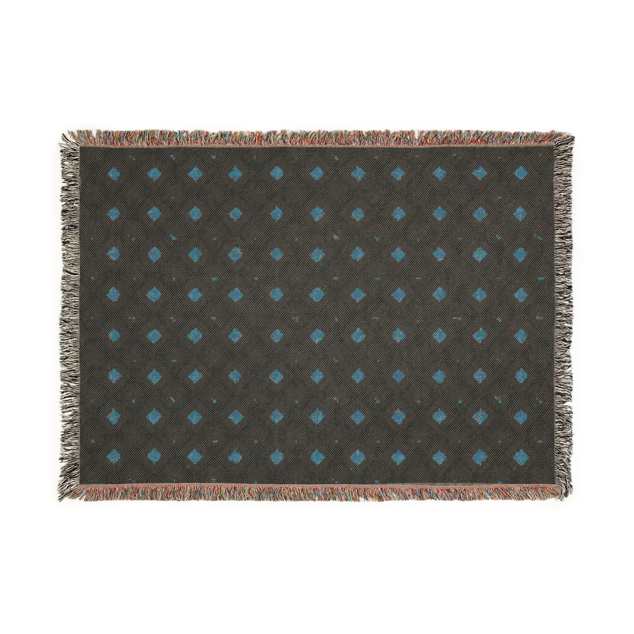 Woven Throw Blanket — Reversible Cozy Check Pattern for Living Room & Cabin - Design 02