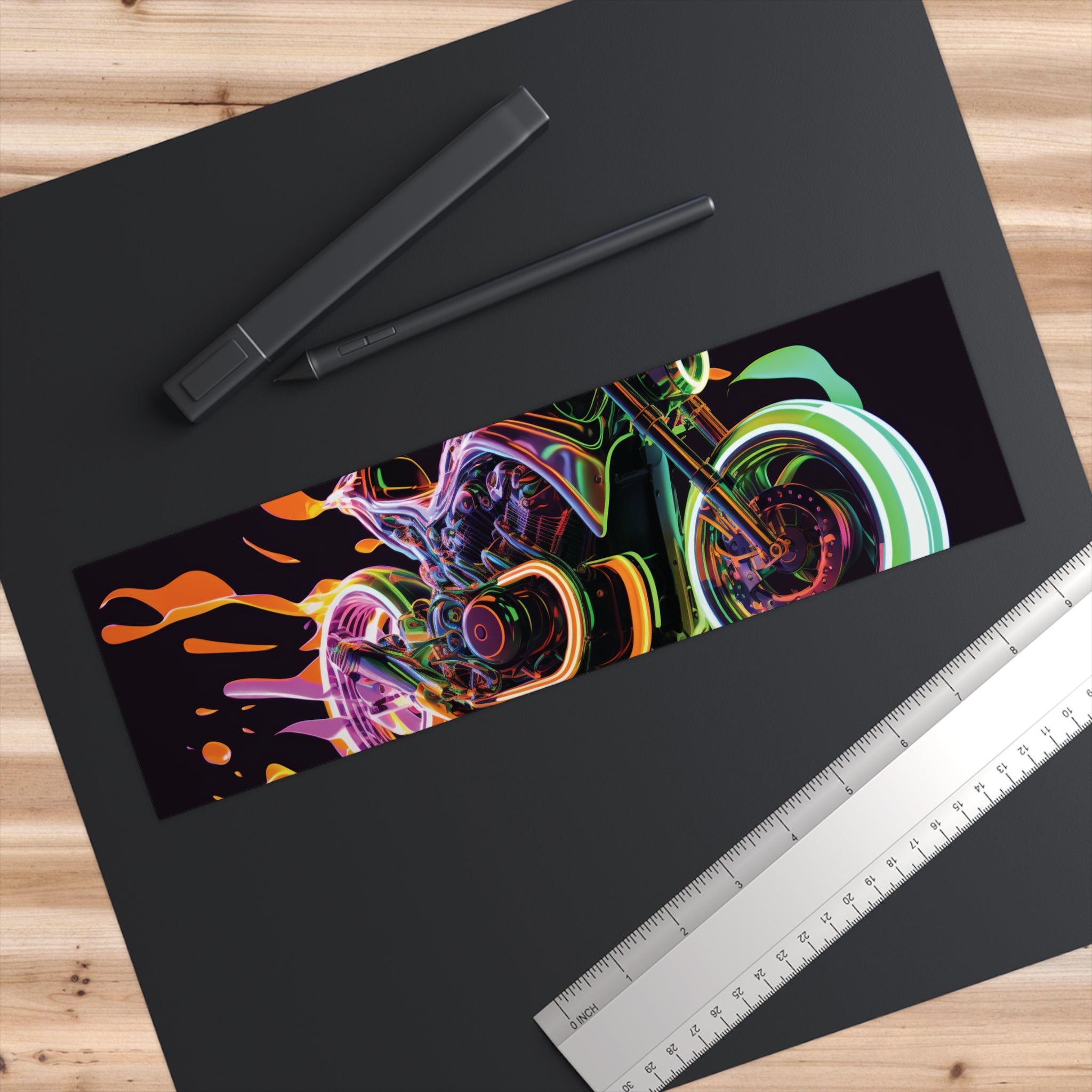 Bumper Stickers - Neon Motorcycle Design 06