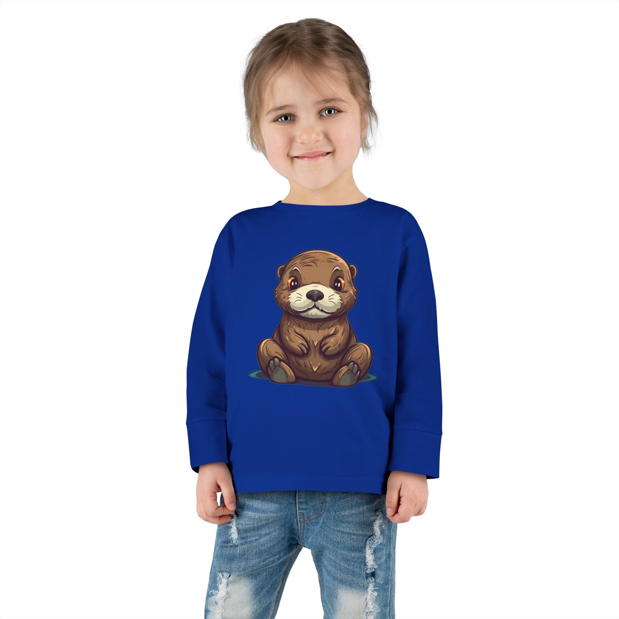 Toddler Long Sleeve Tee - Sea Otter Pup