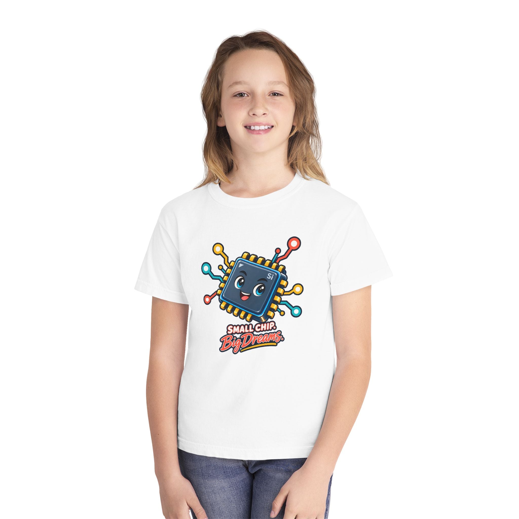 Youth Midweight Cotton Tee - Small Chip, Big Dreams