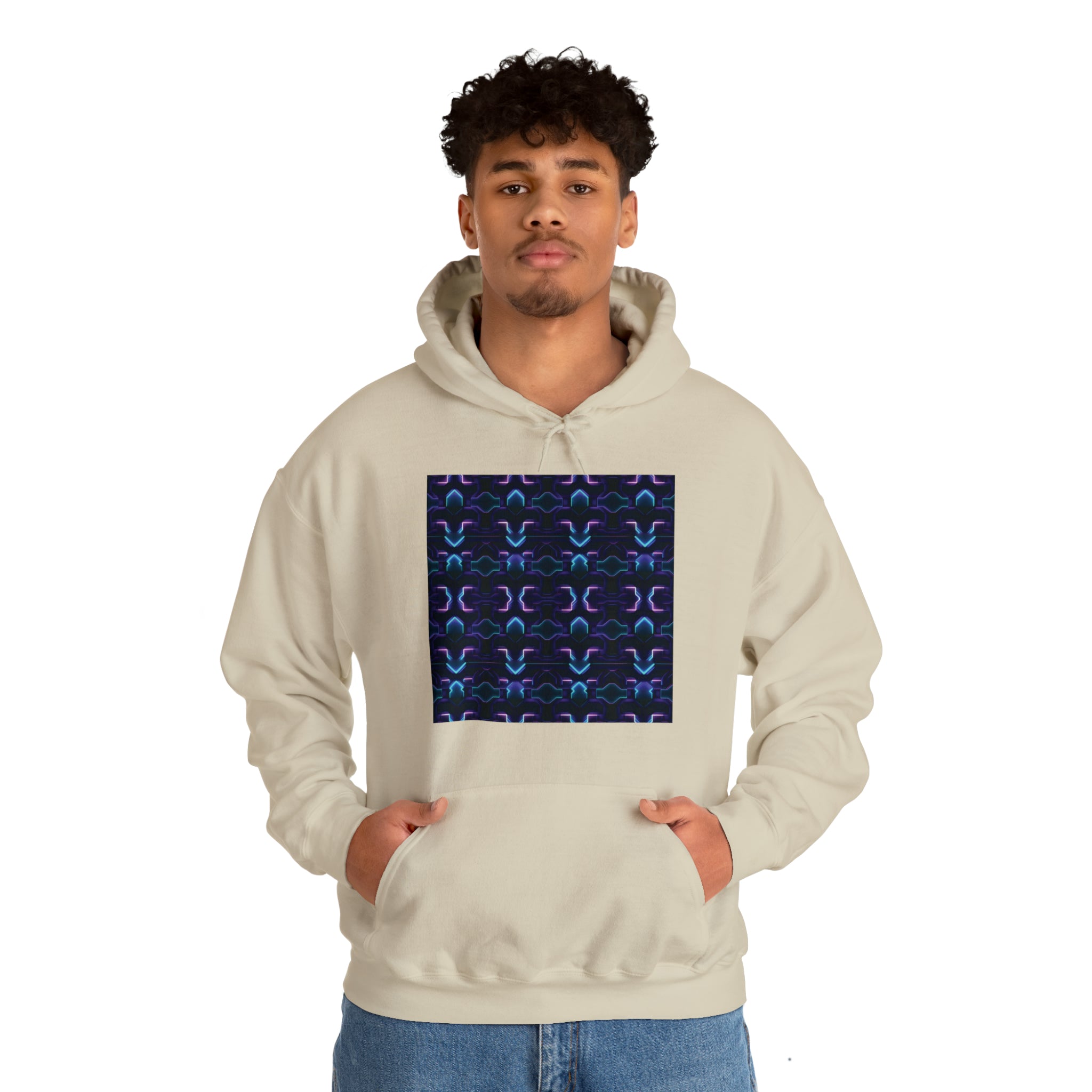 Unisex Heavy Blend™ Hooded Sweatshirt - Abstract Neon Designs 06